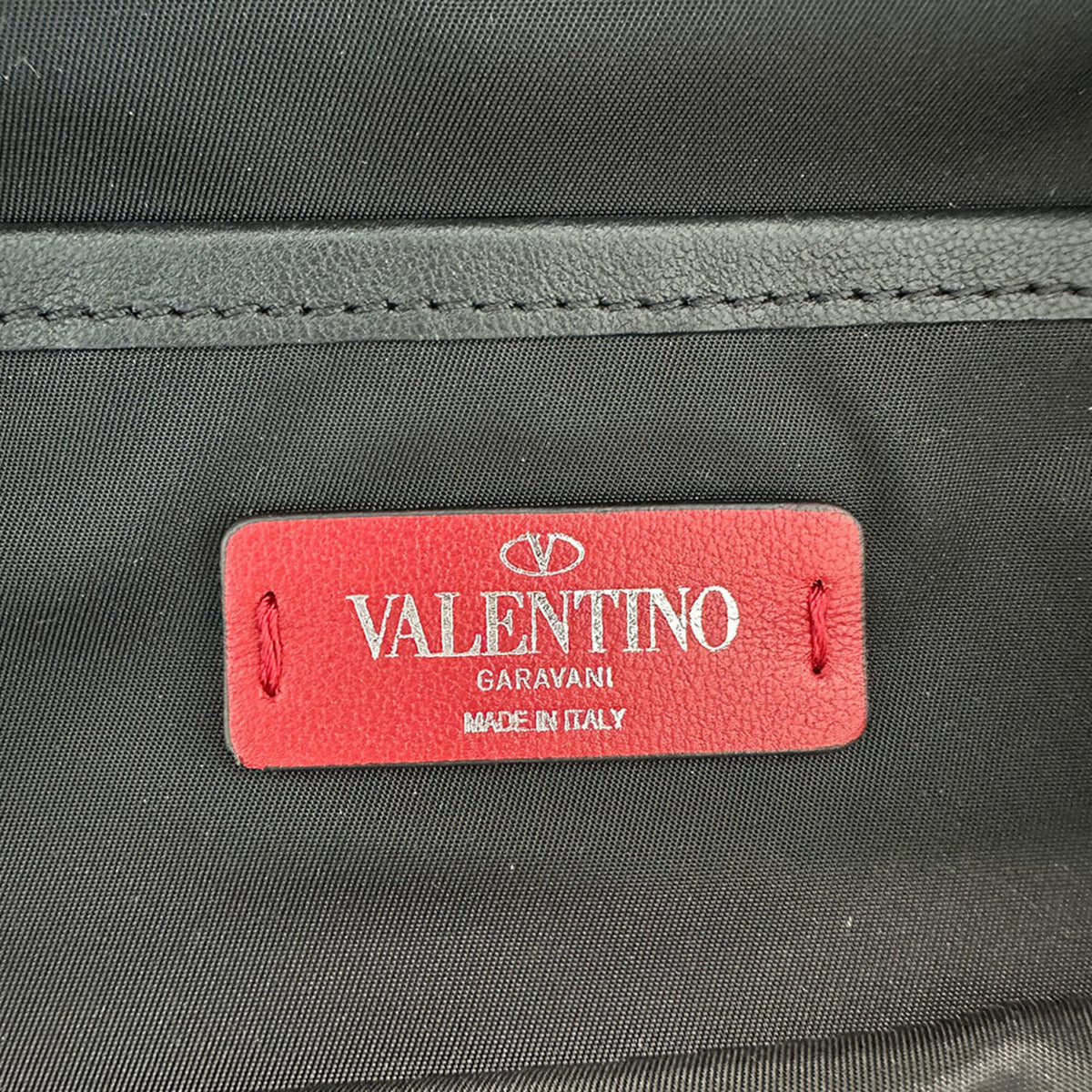 Valentino Black Nylon Handbag Sling Bag (Pre-Owned)