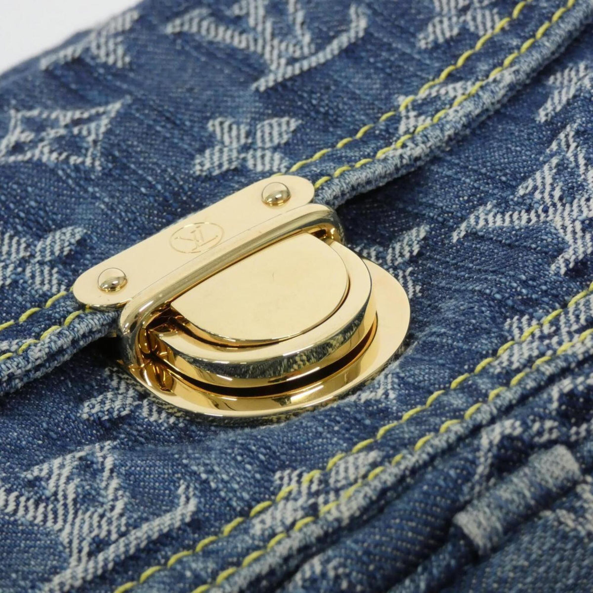 Louis Vuitton Monogram Denim Blue Monogram Denim Shoulder Bag (Pre-Owned)