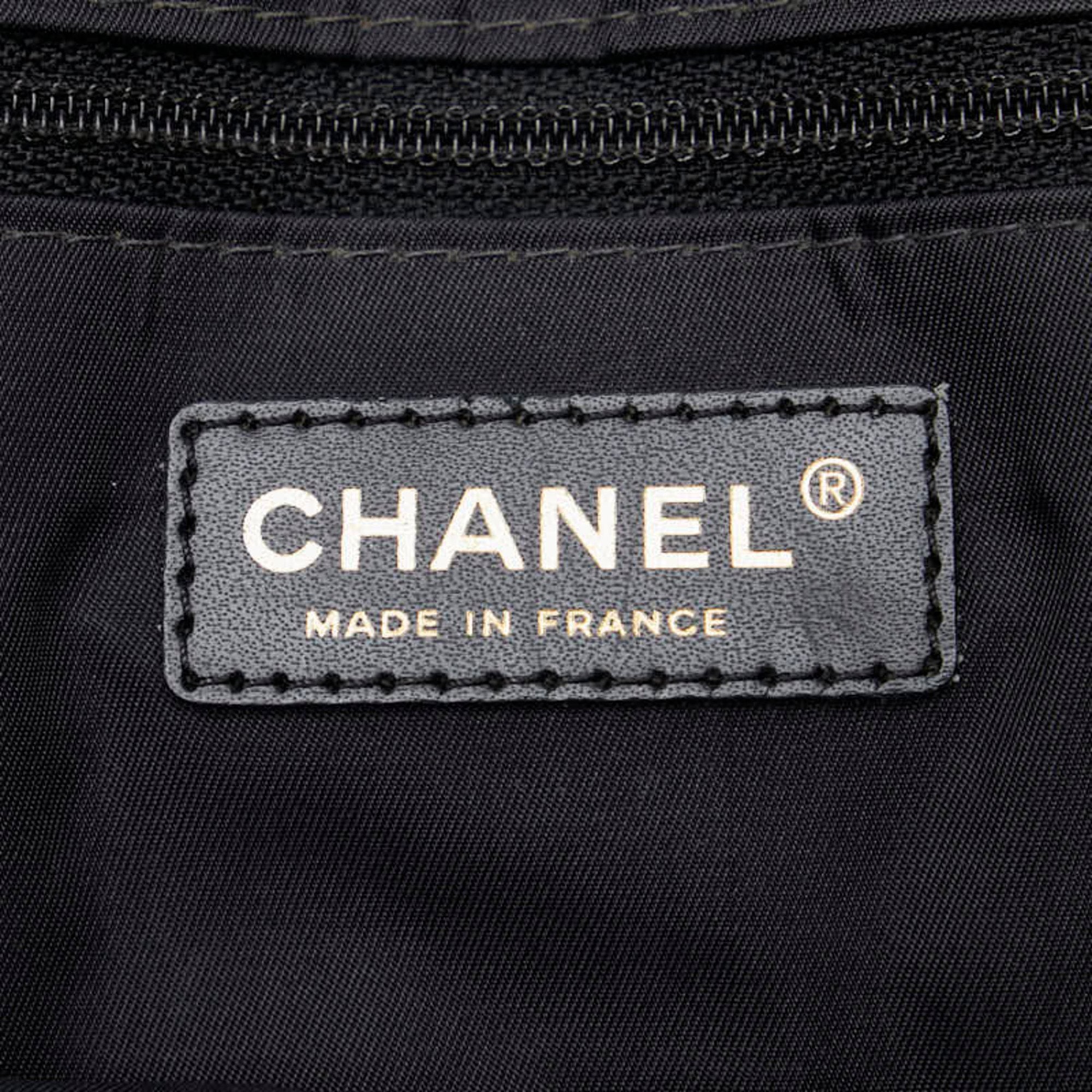 Chanel New Travel Line Black New Travel Line Pochette Pouch Tote Bag (Pre-Owned)