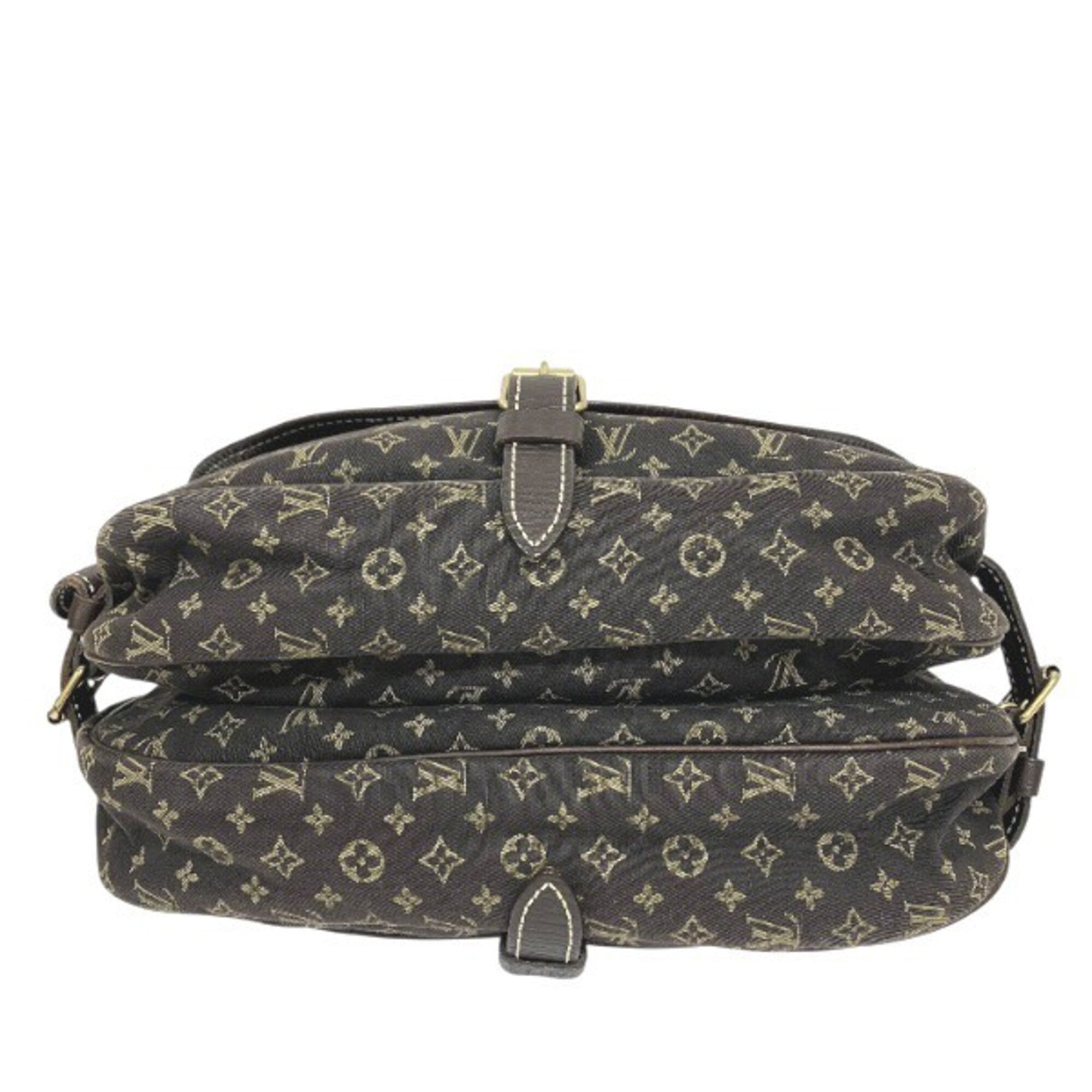 Louis Vuitton Brown Canvas Leather Handbag Shoulder Bag (Pre-Owned)