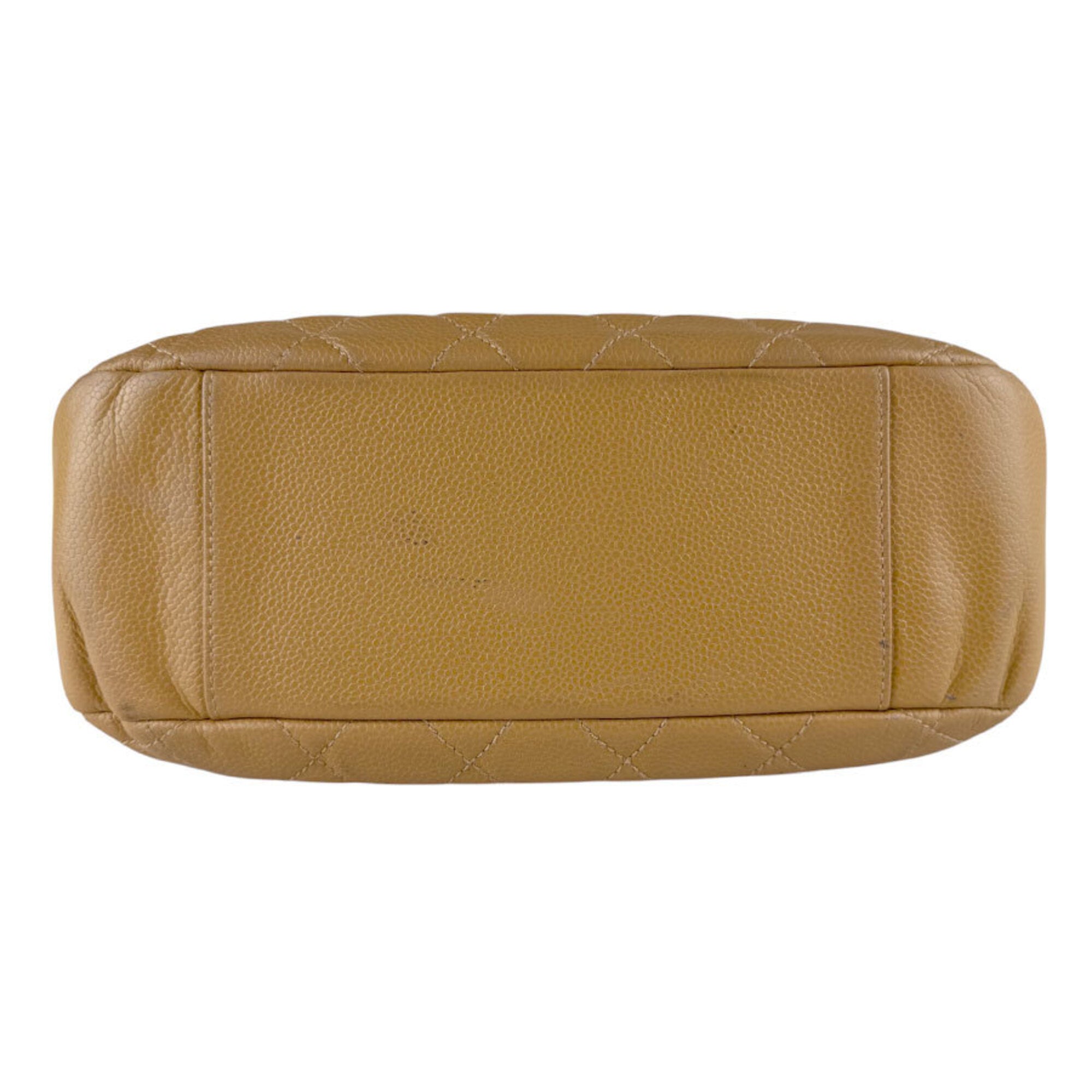 Chanel Camel Grained Calfskin Shoulder Bag (Pre-Owned)