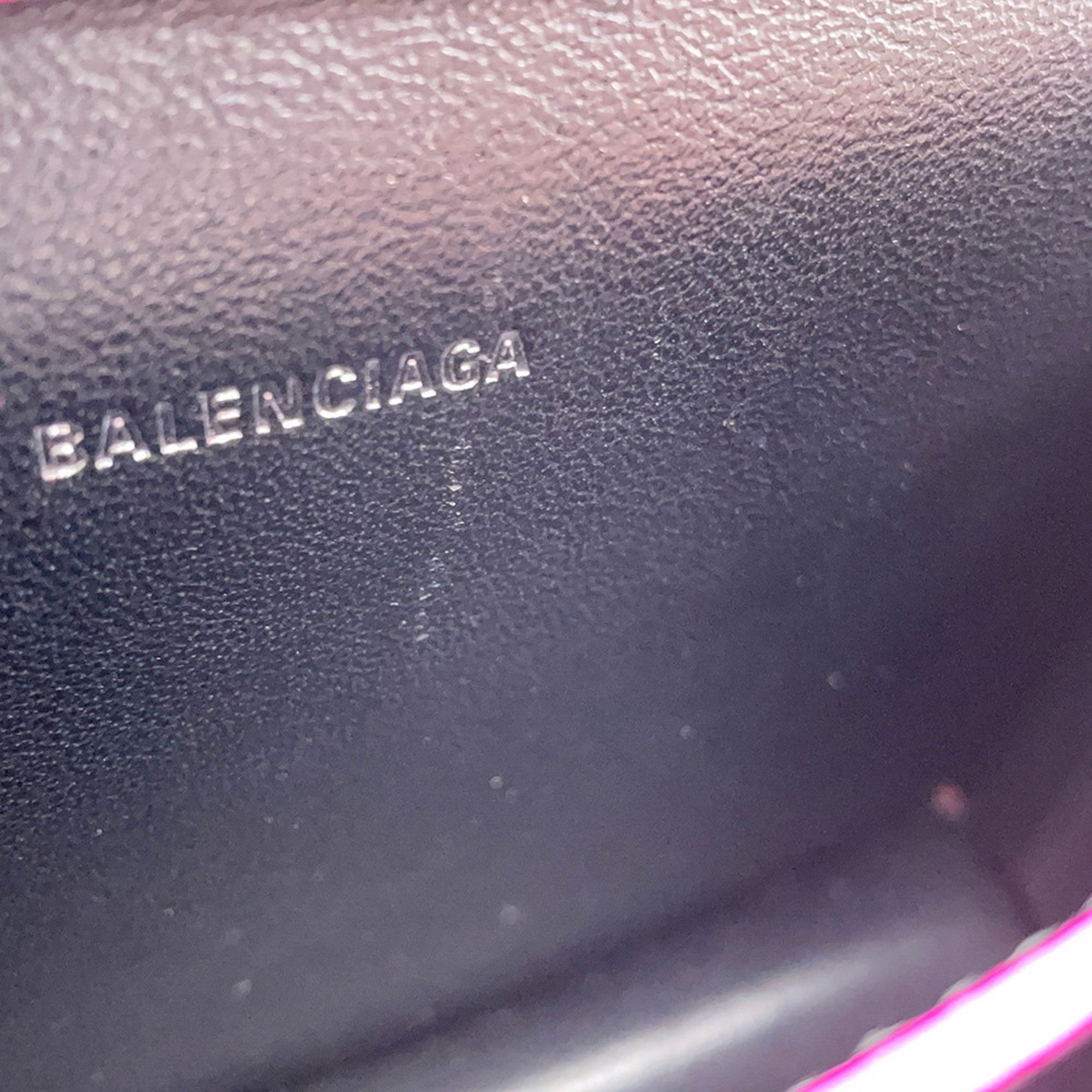 Balenciaga Pink Leather Handbag Pouch Shoulder Bag (Pre-Owned)