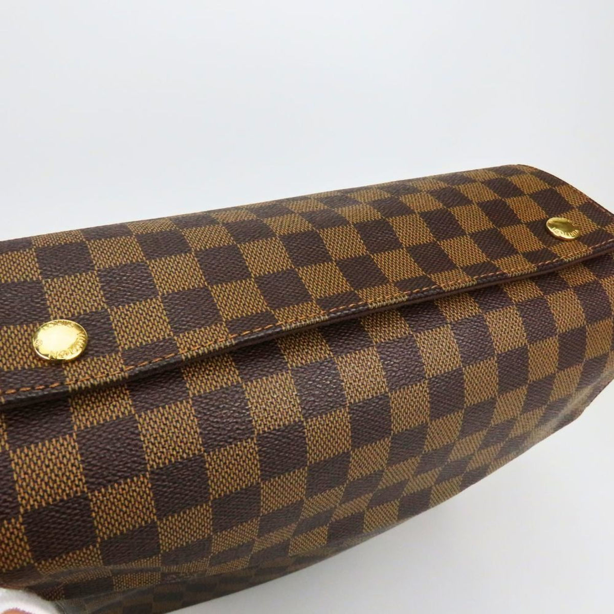 Louis Vuitton Brown Damier Canvas Ebene Damier Canvas Leather Shoulder Bag (Pre-Owned)