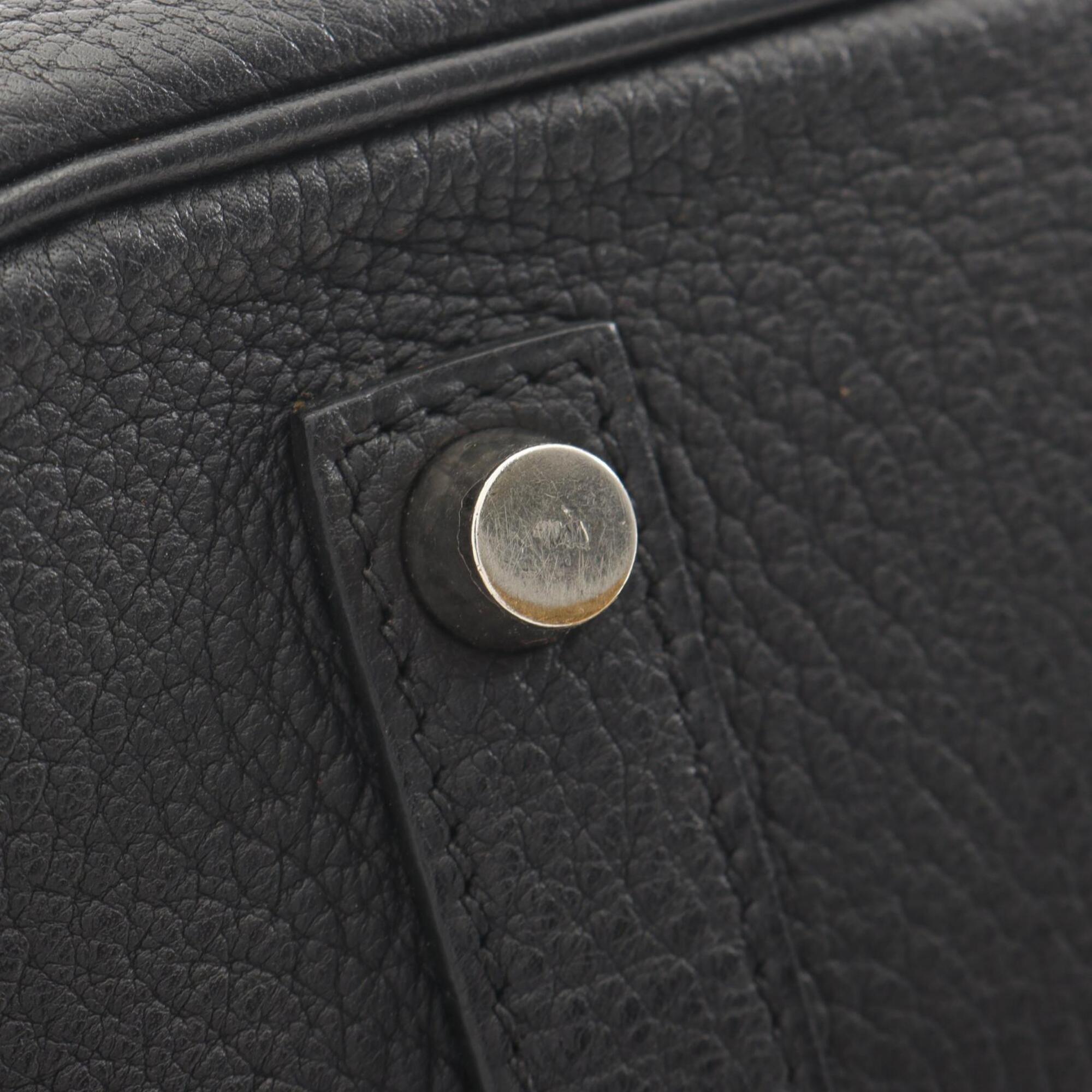 Hermes Black Togo Leather Leather Handbag (Pre-Owned)