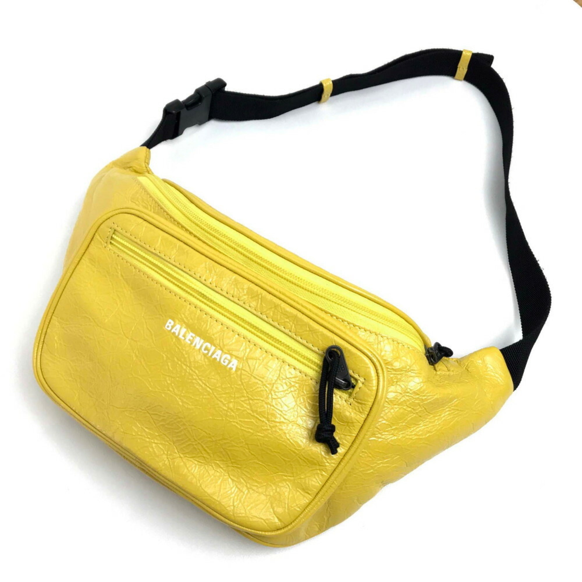 Balenciaga Yellow Leather Sling Bag (Pre-Owned)