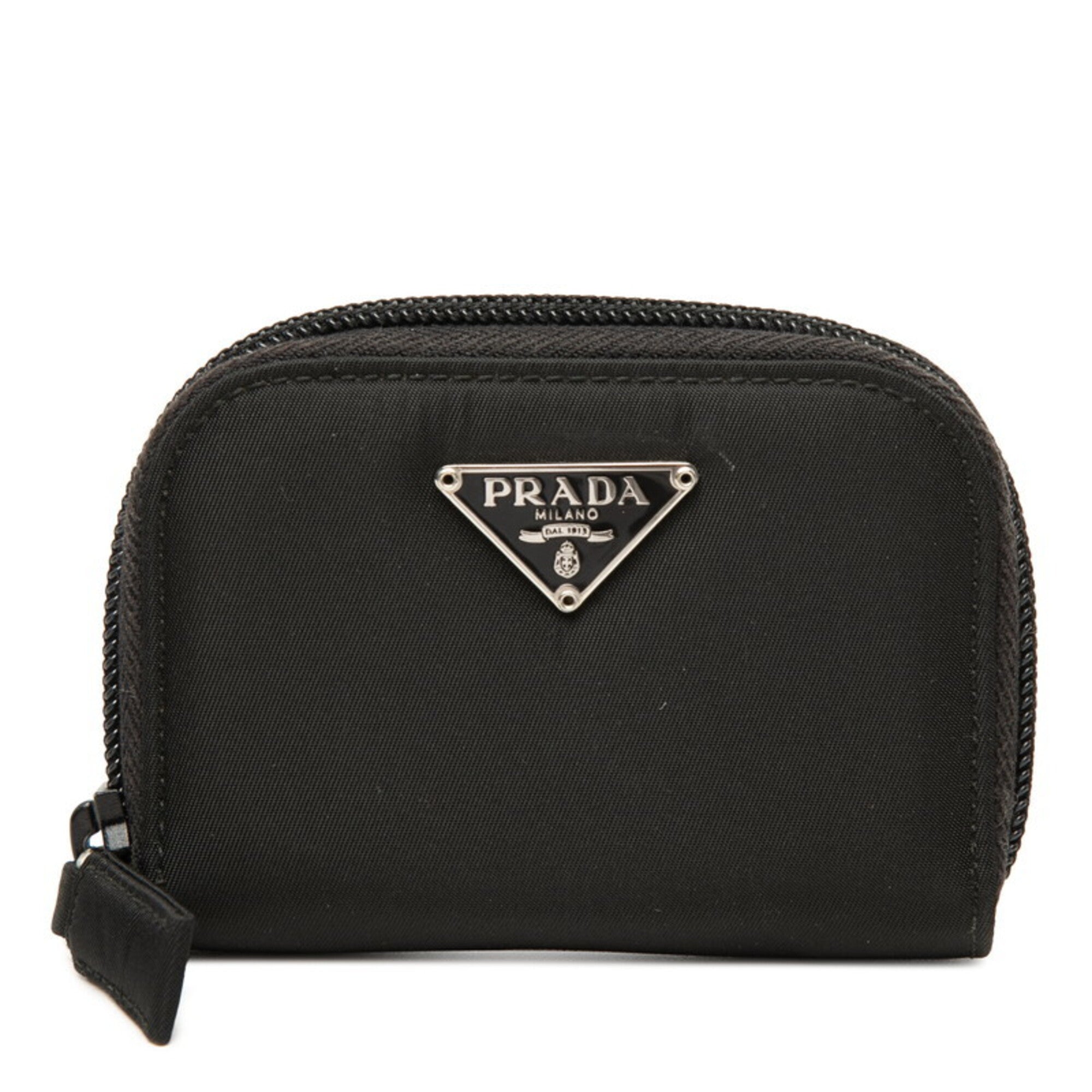 Prada Black Nylon Coin Purse/Coin Case (Pre-Owned)