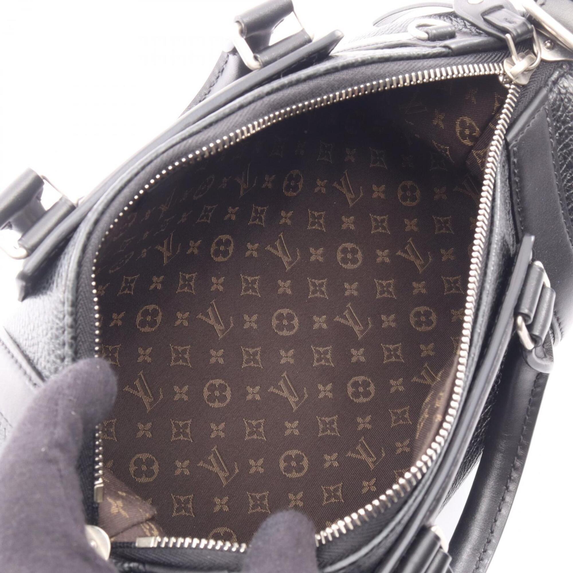 Louis Vuitton Black Noir Leather Handbag (Pre-Owned)