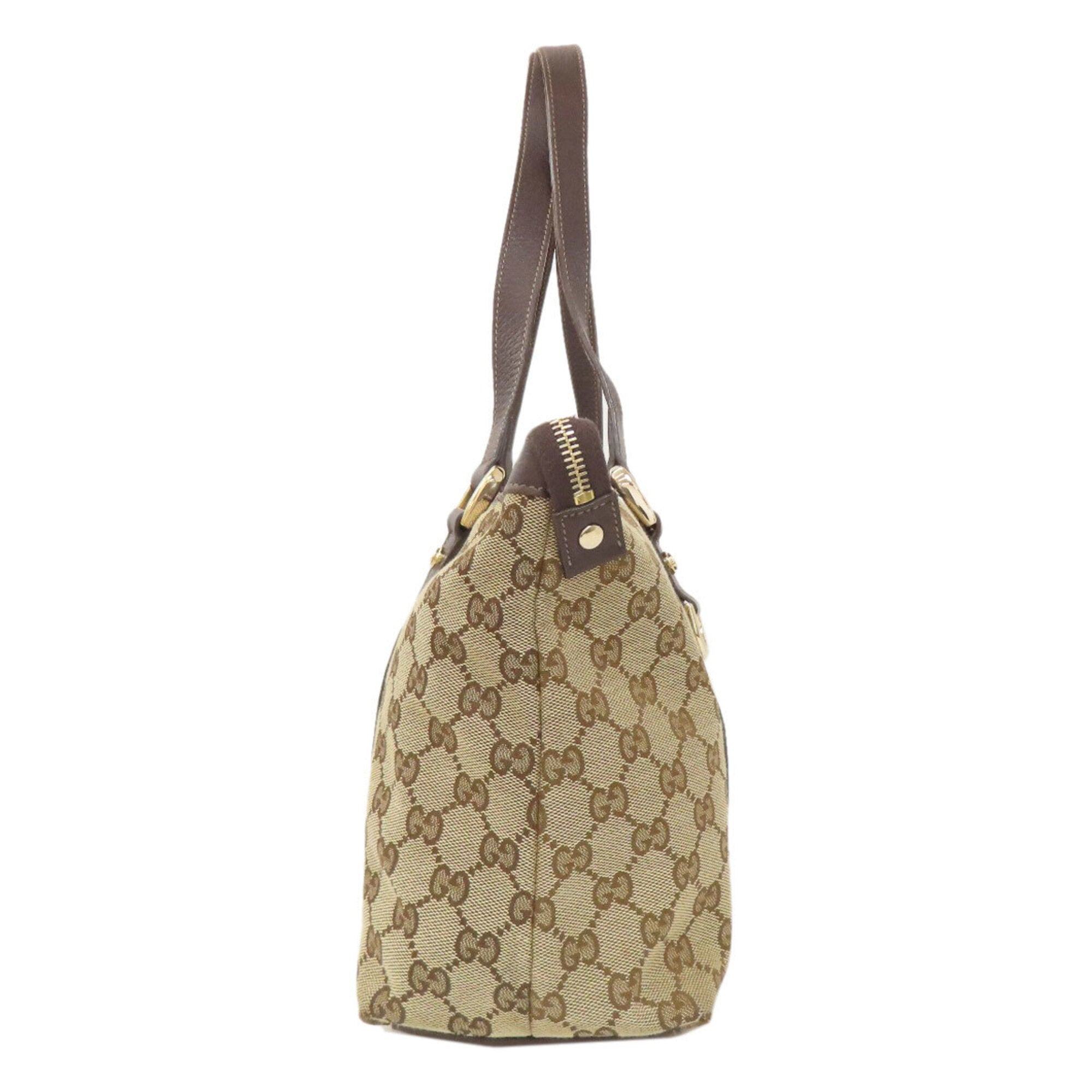 Gucci Brown Canvas Tote Bag (Pre-Owned)
