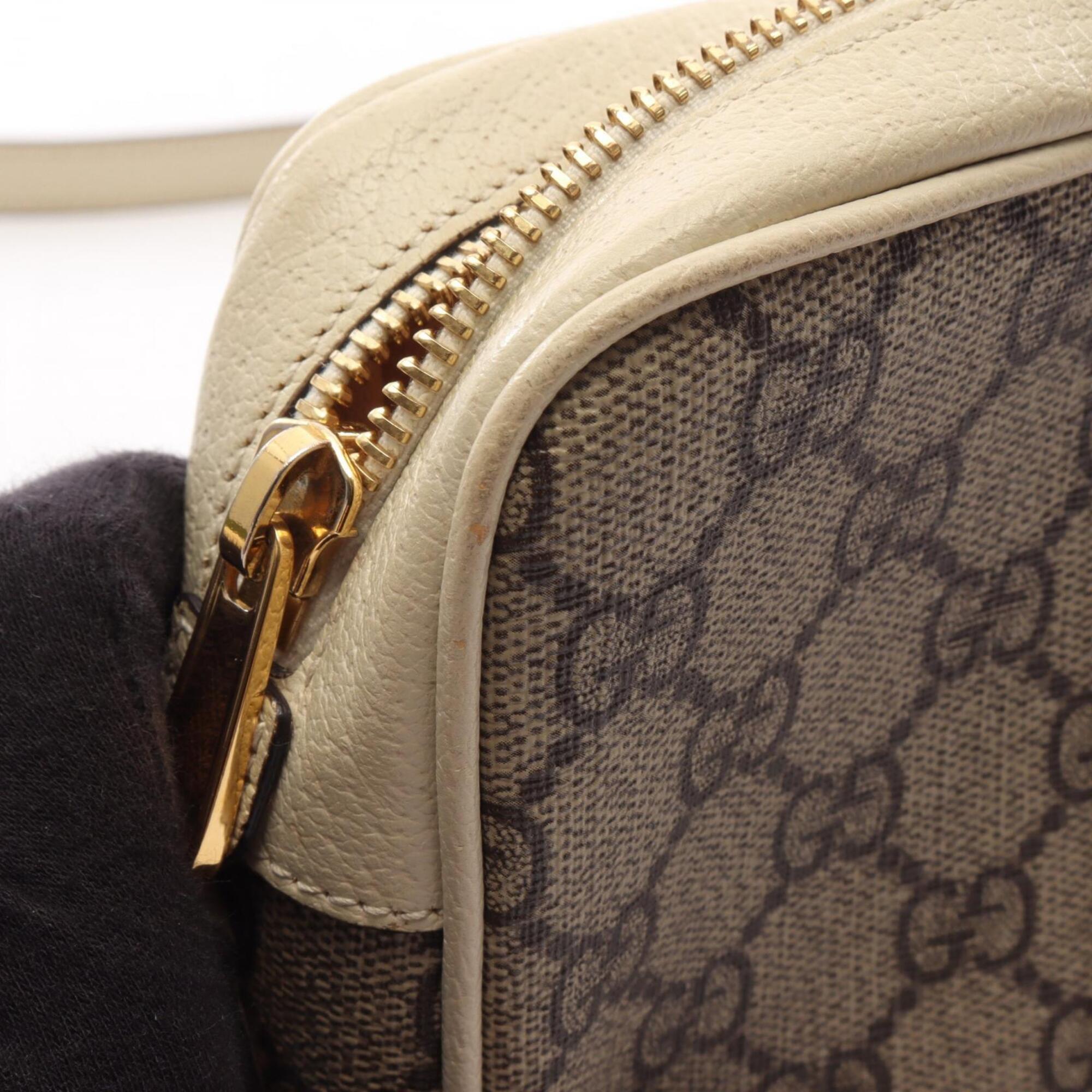 Gucci Beige Multi-Color Pvc Leather Handbag Shoulder Bag (Pre-Owned)