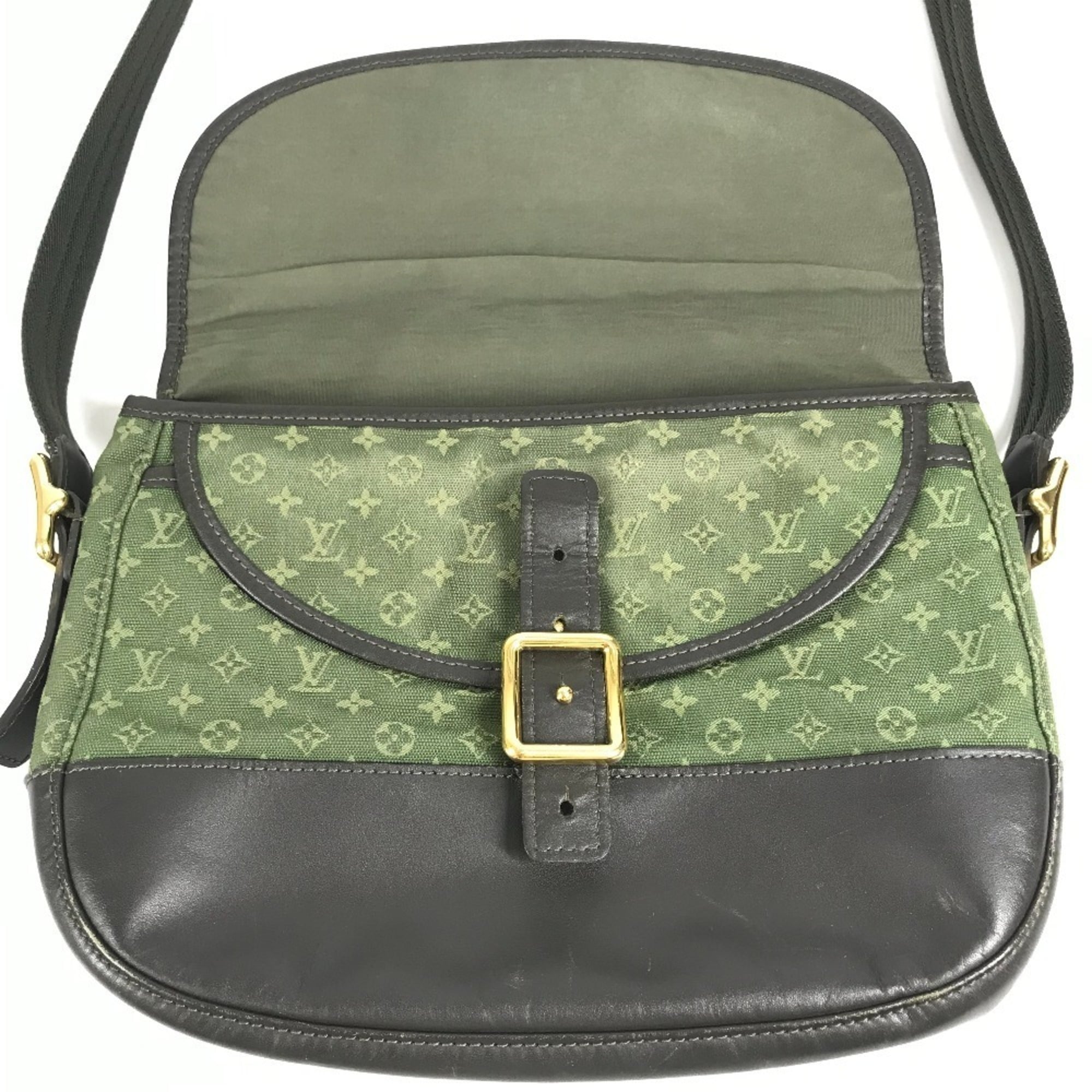 Louis Vuitton Khaki Monogram Mini Canvas Pochette Shoulder Bag (Pre-Owned)