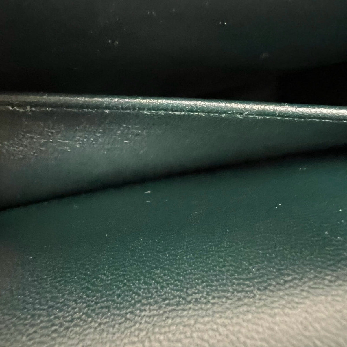 Celine Green Leather Pochette Shoulder Bag (Pre-Owned)