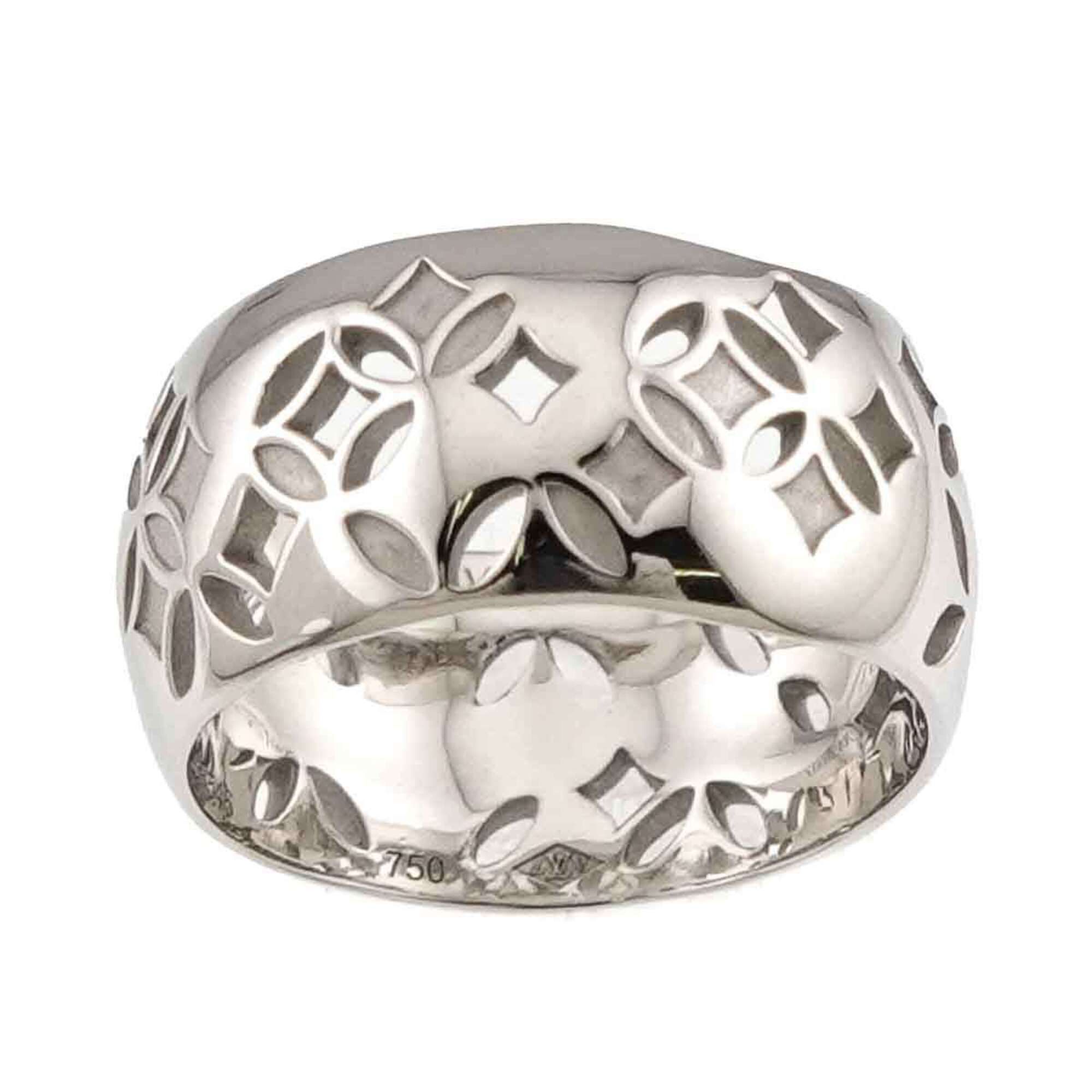 Louis Vuitton White Gold (18K) Band Ring (Pre-Owned)