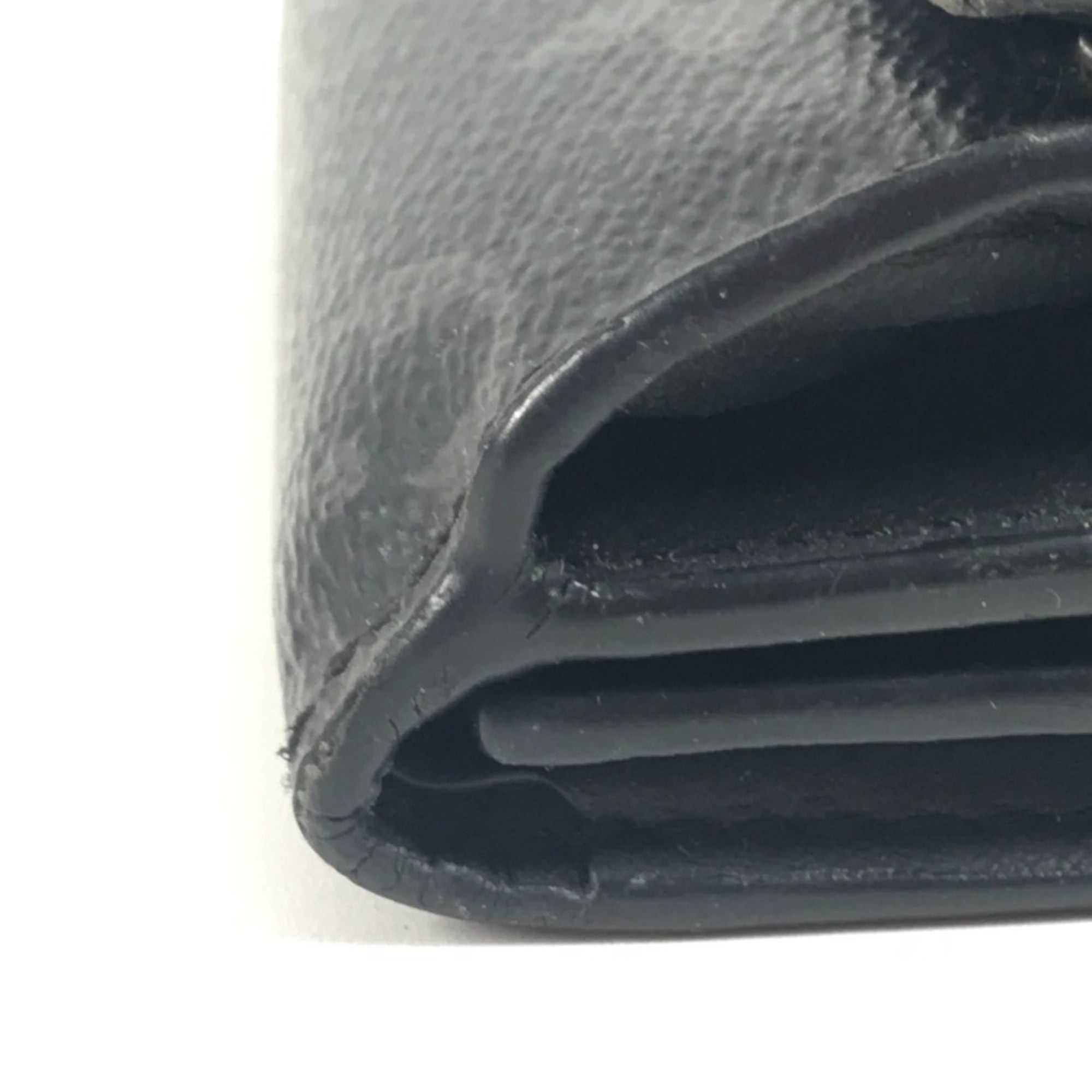 Louis Vuitton Black Gray Monogram Eclipse Canvas Wallet (Tri-Fold) (Pre-Owned)