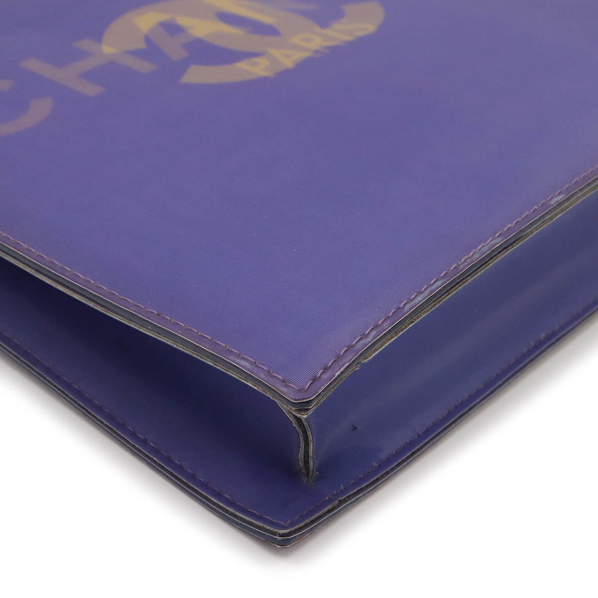 Chanel Purple Vinyl Shoulder Bag (Pre-Owned)