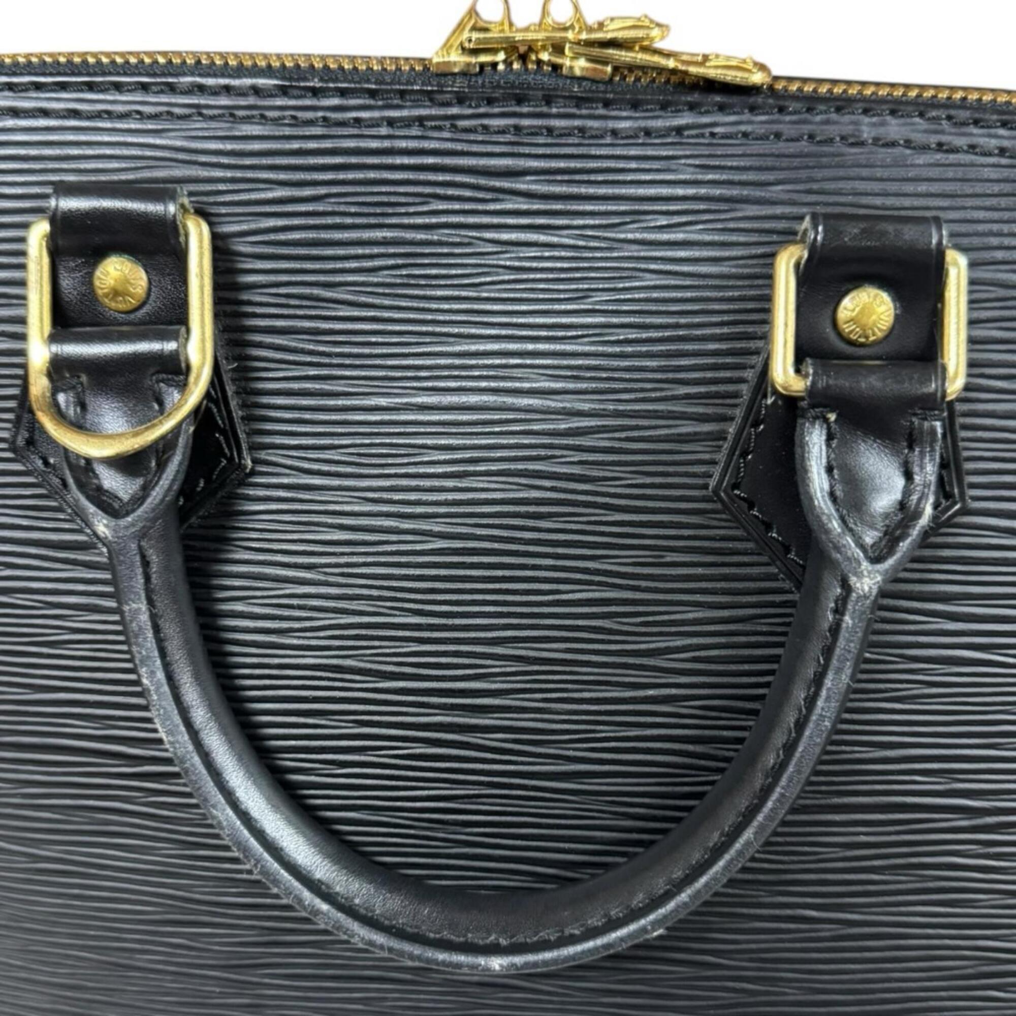 Louis Vuitton Epi Black Epi Leather Handbag (Pre-Owned)