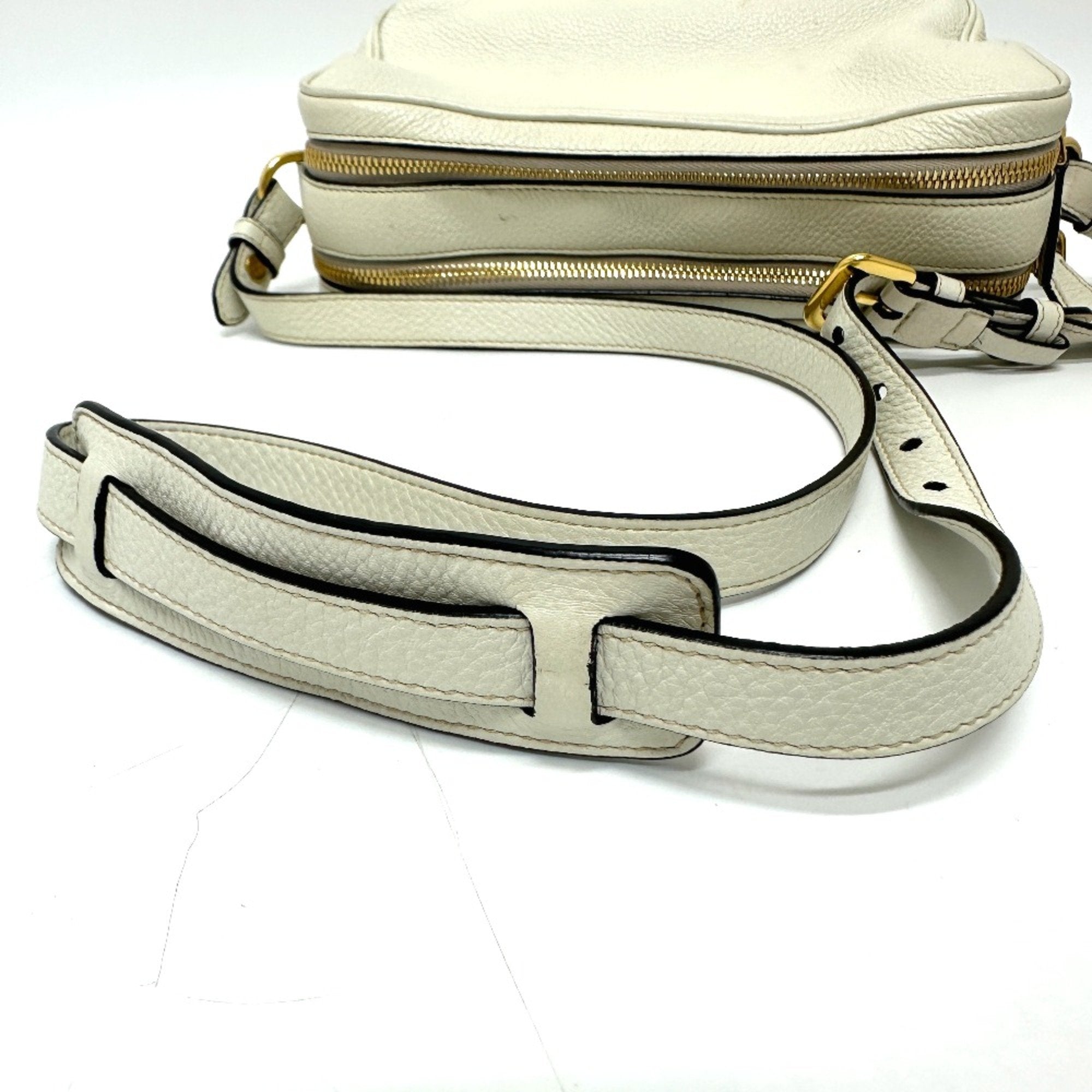 Prada White Leather Shoulder Bag (Pre-Owned)