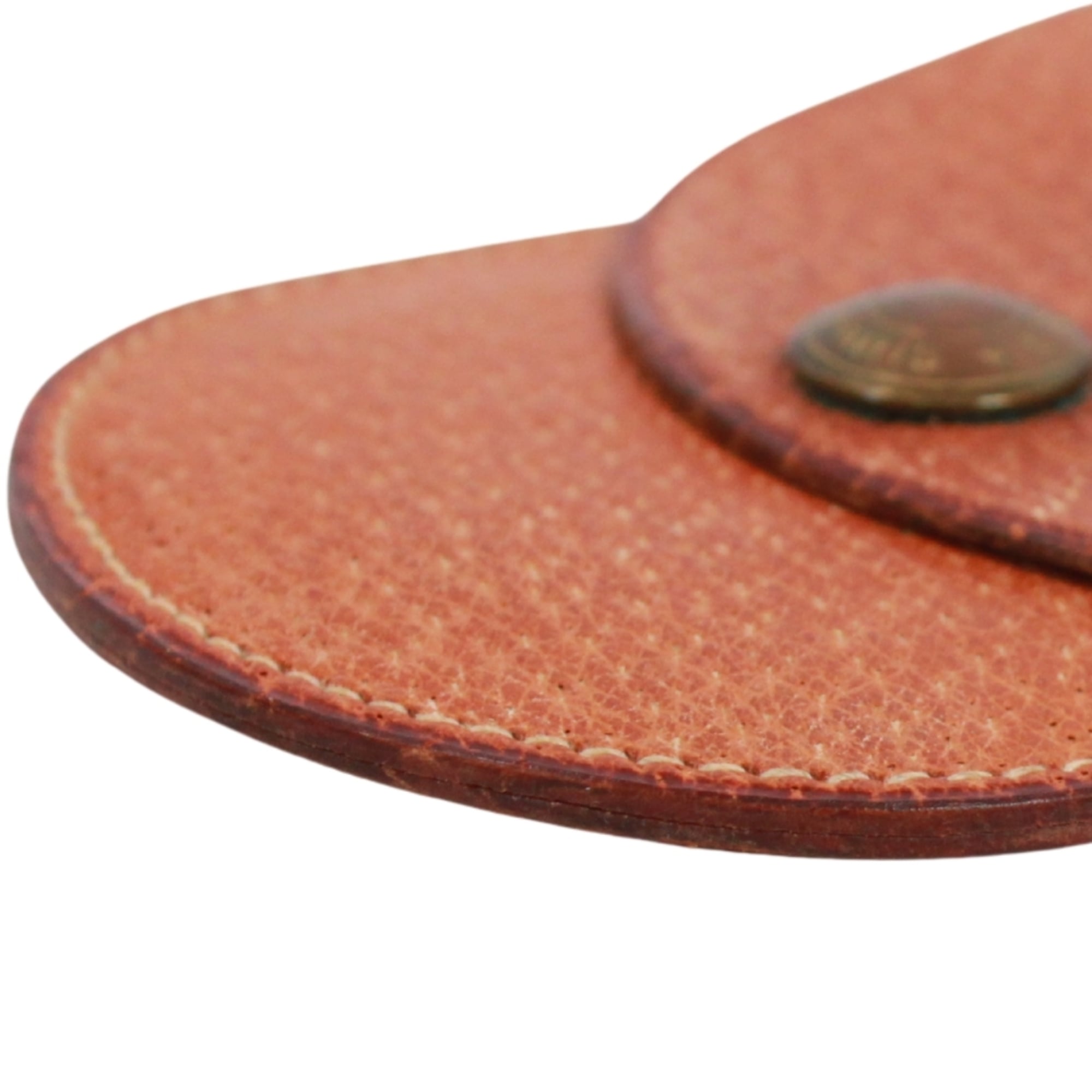Hermes Brown Leather Coin Purse/Coin Case (Pre-Owned)