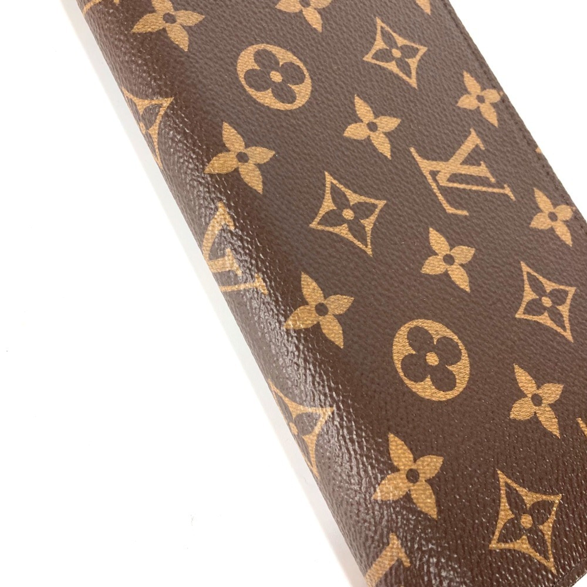 Louis Vuitton Monogram Brown Fuchsia Monogram Monogram Long Bill Wallet (Bi-Fold) (Pre-Owned)