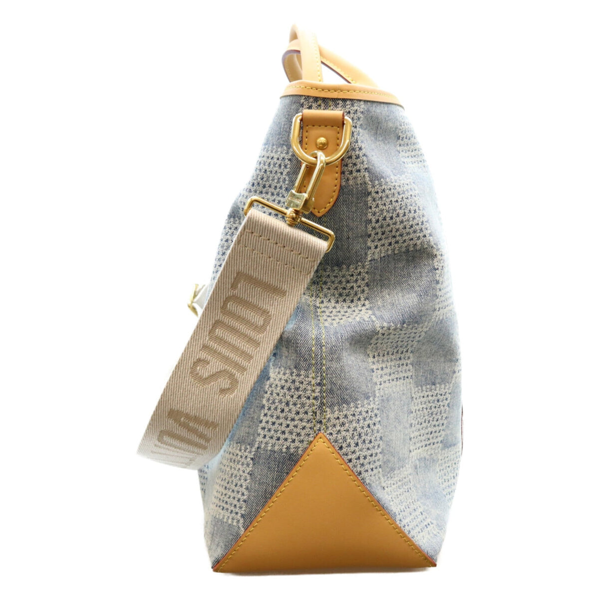 Louis Vuitton Gold Denim Tote Bag (Pre-Owned)