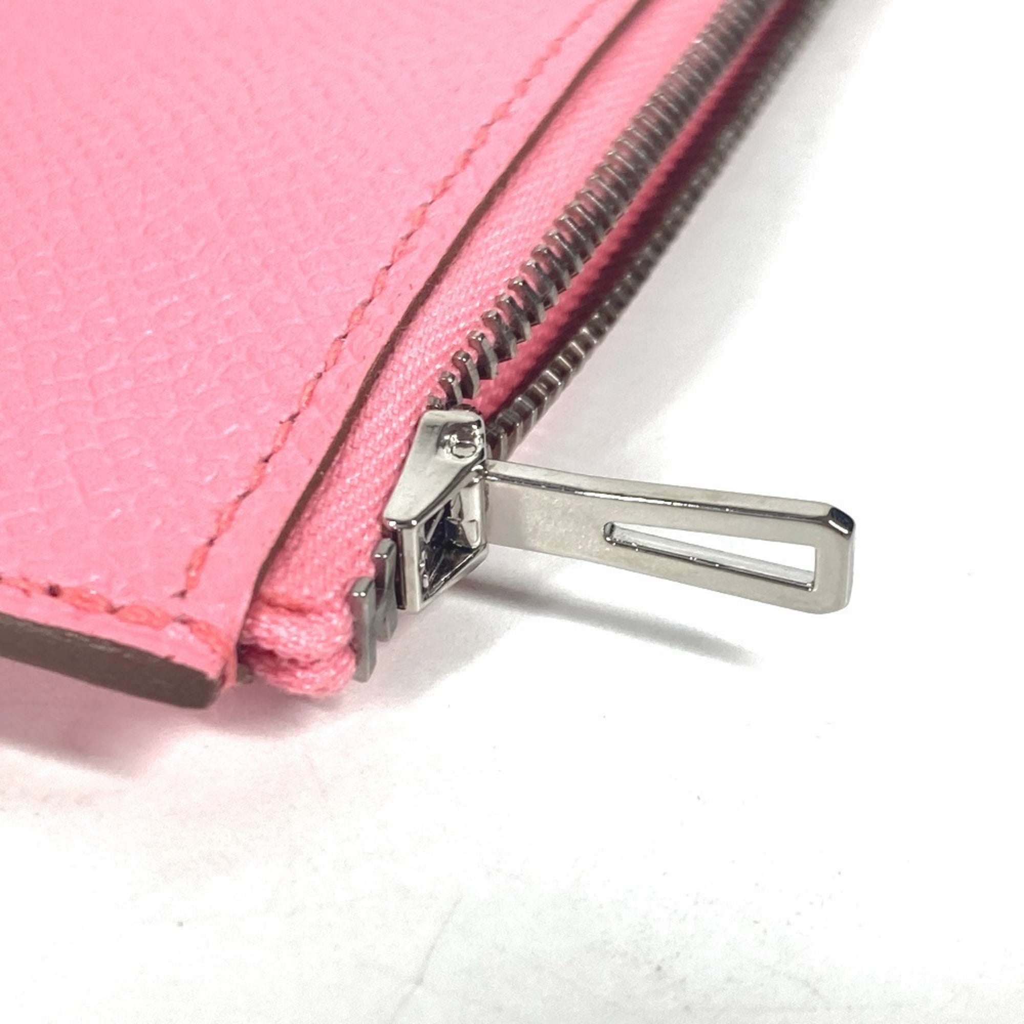 Hermes Brown Pink Epsom Leather Clutch Bag (Pre-Owned)