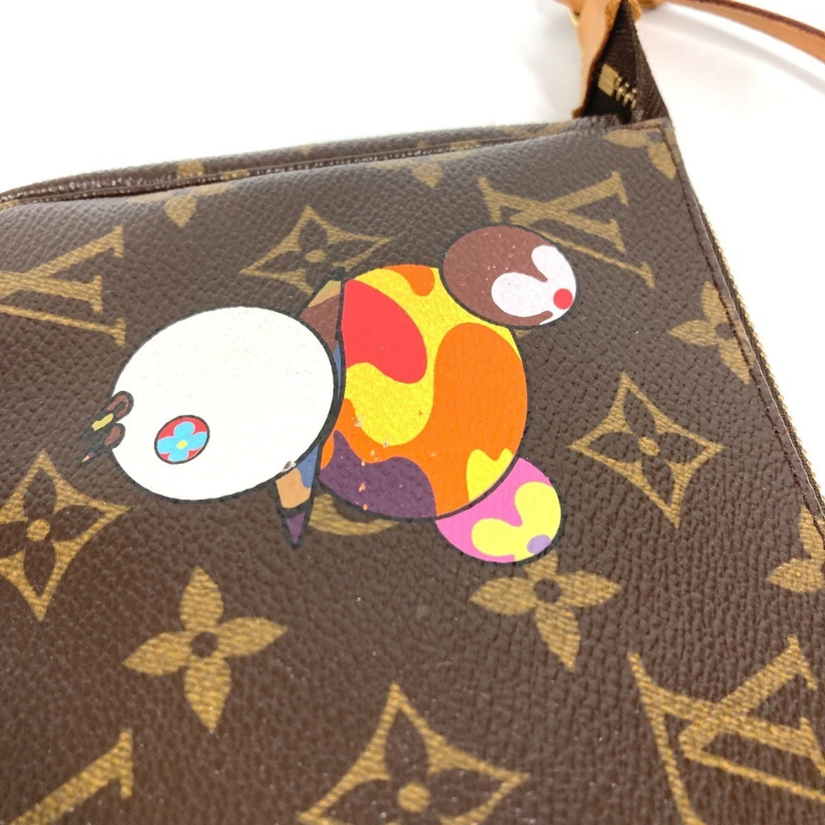Louis Vuitton Brown Monogram Panda Multi-Color Monogram Handbag Pouch Shoulder Bag (Pre-Owned)