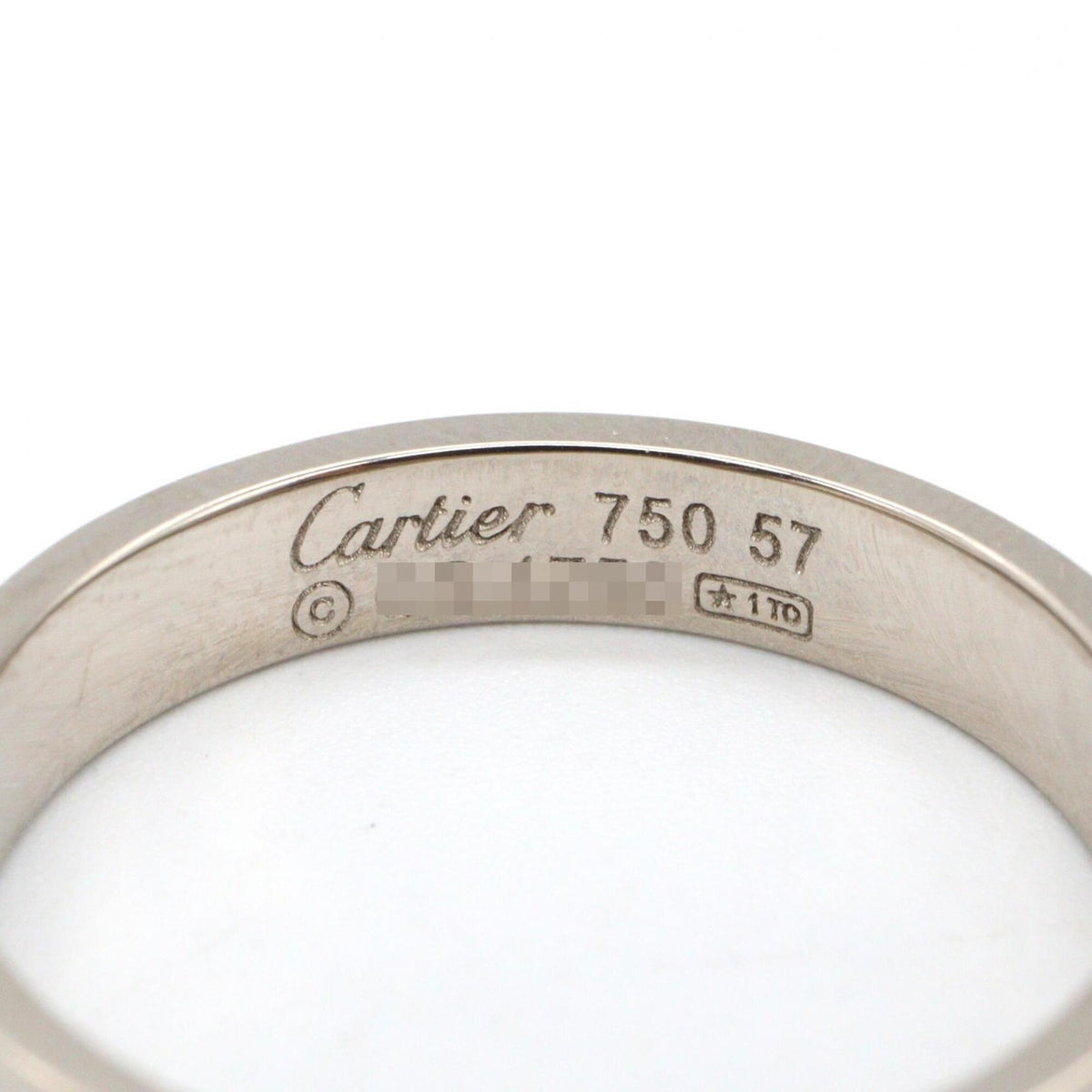 Cartier White Gold White Gold (18K) Band Ring (Pre-Owned)