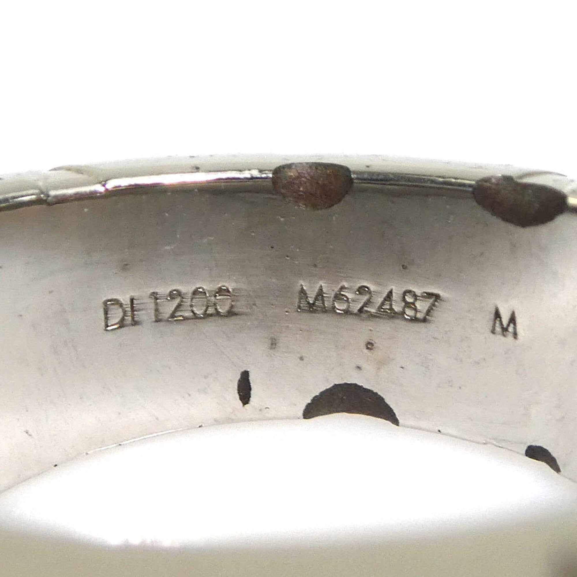 Louis Vuitton Silver Metal Band Ring (Pre-Owned)