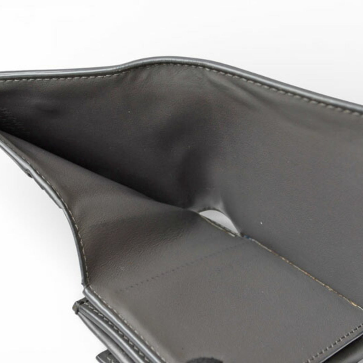 Celine Gray Leather Wallet (Tri-Fold) (Pre-Owned)