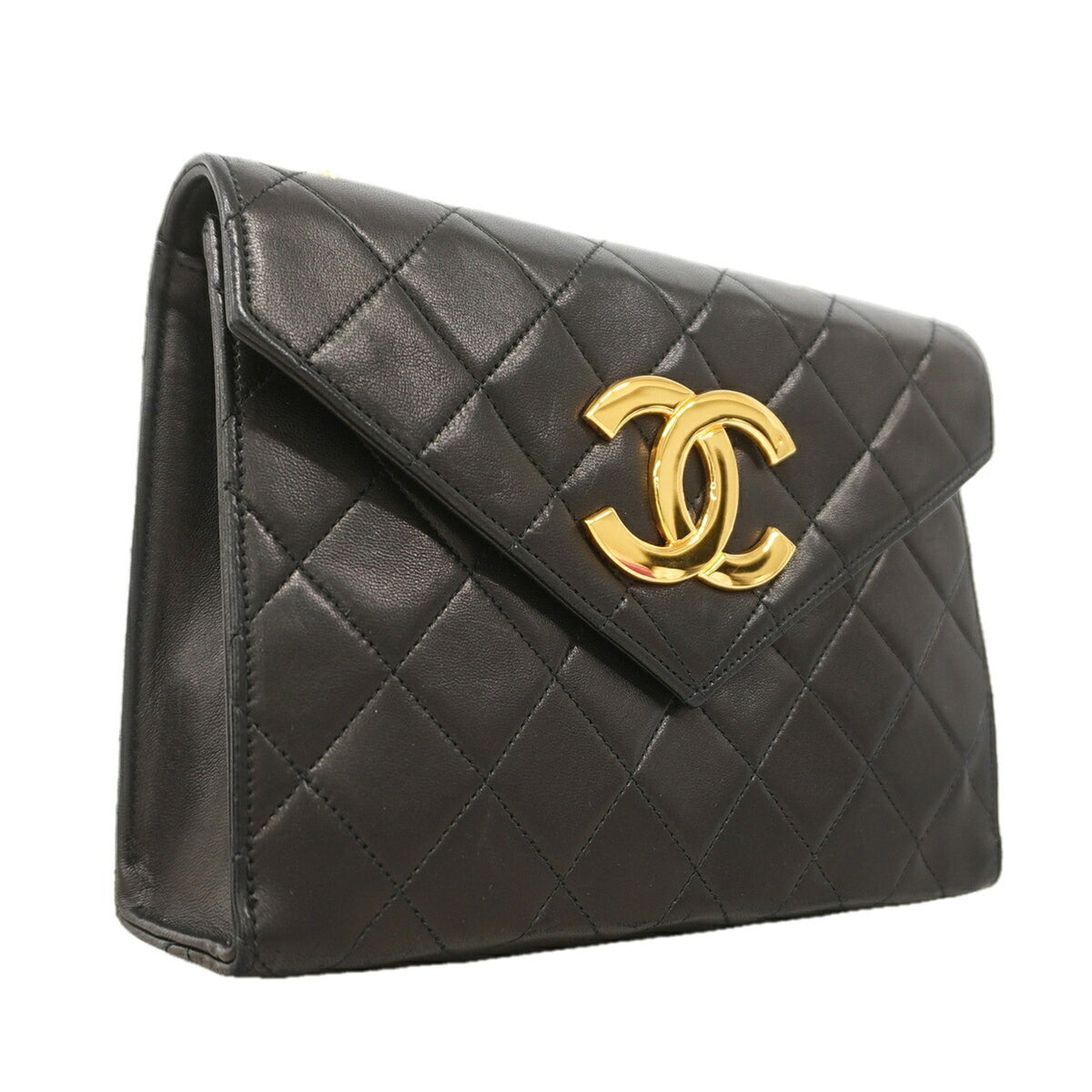 Chanel Black Leather Shoulder Bag (Pre-Owned)
