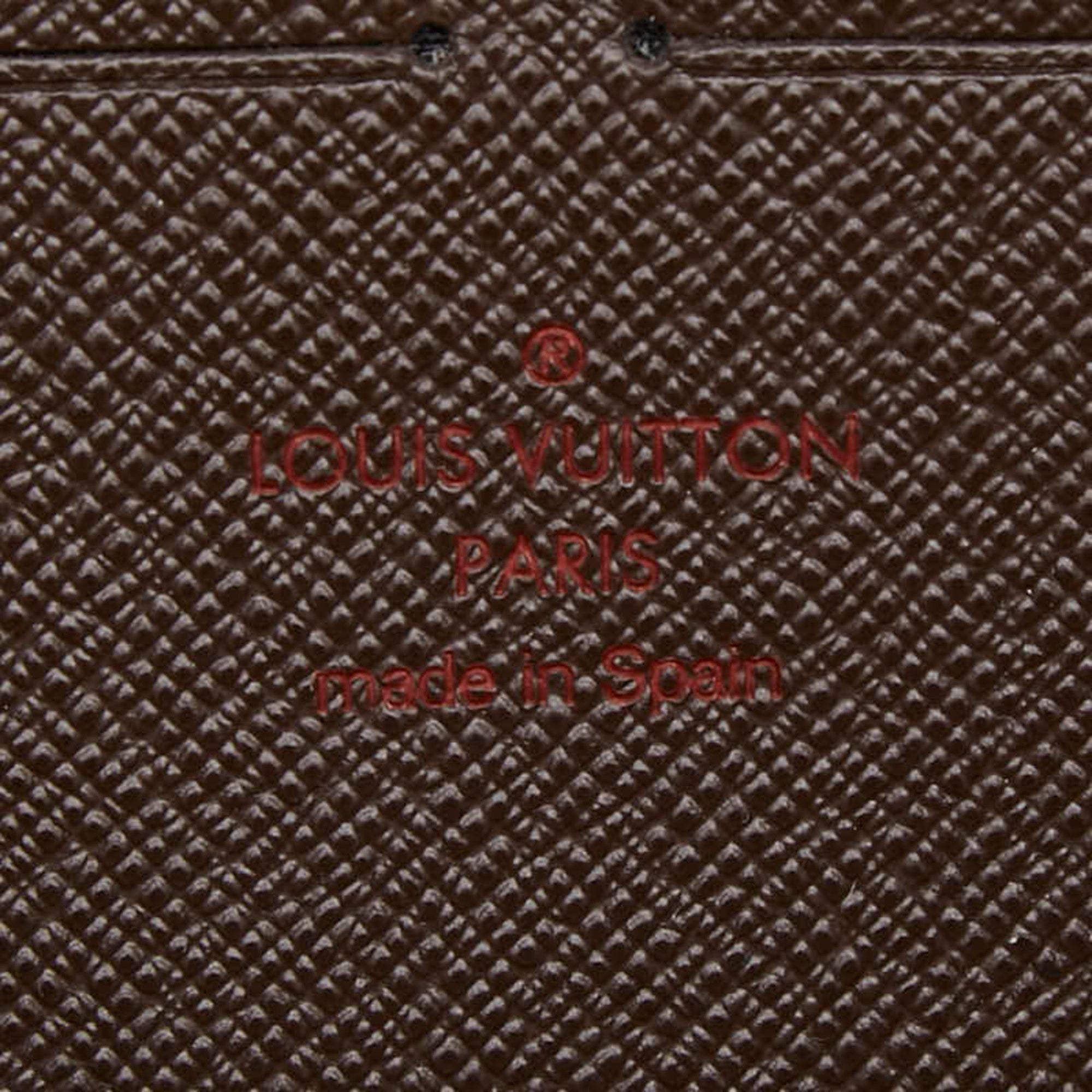 Louis Vuitton Brown Pvc Leather Long Wallet (Bi-Fold) (Pre-Owned)
