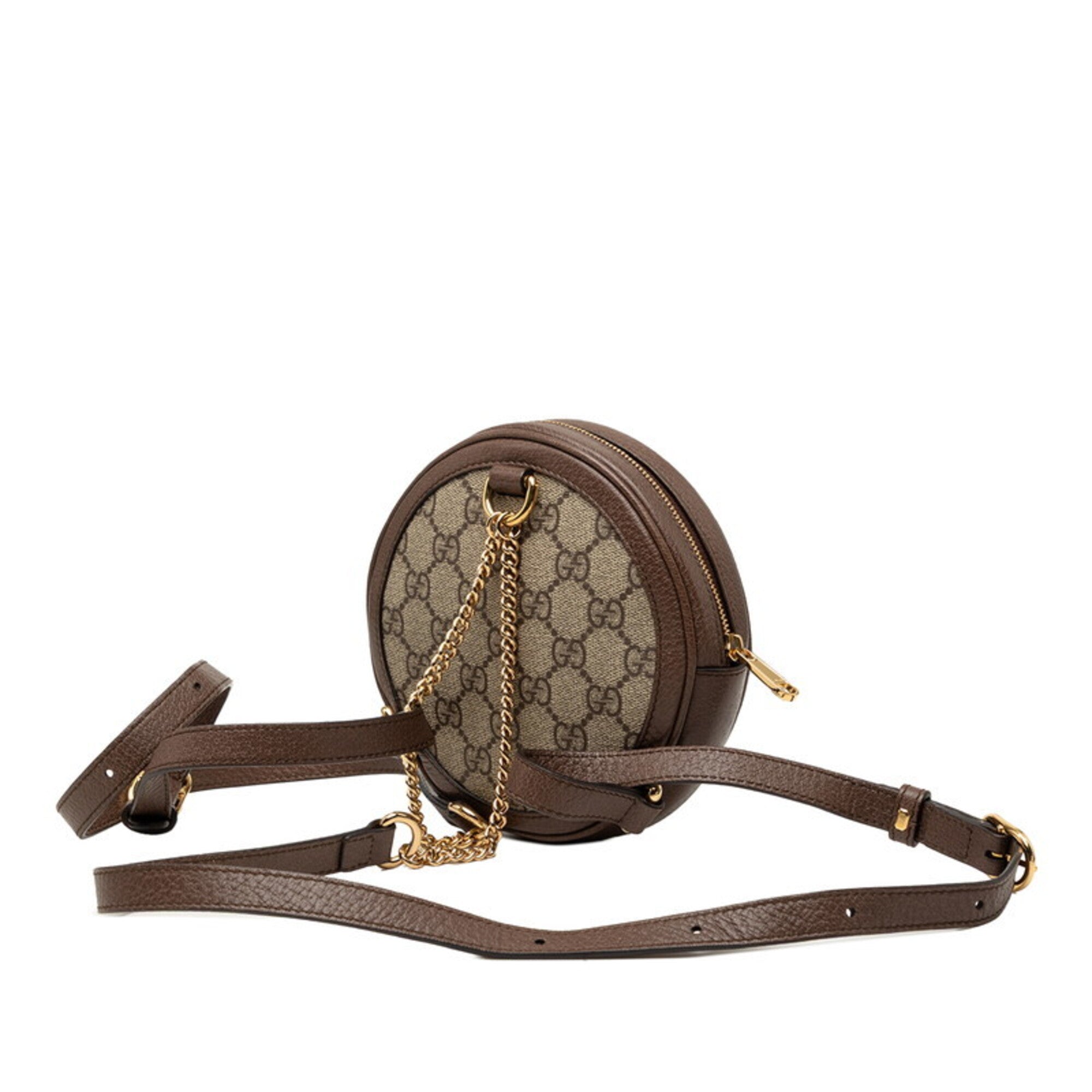 Gucci Beige Brown Pvc Leather Backpack (Pre-Owned)