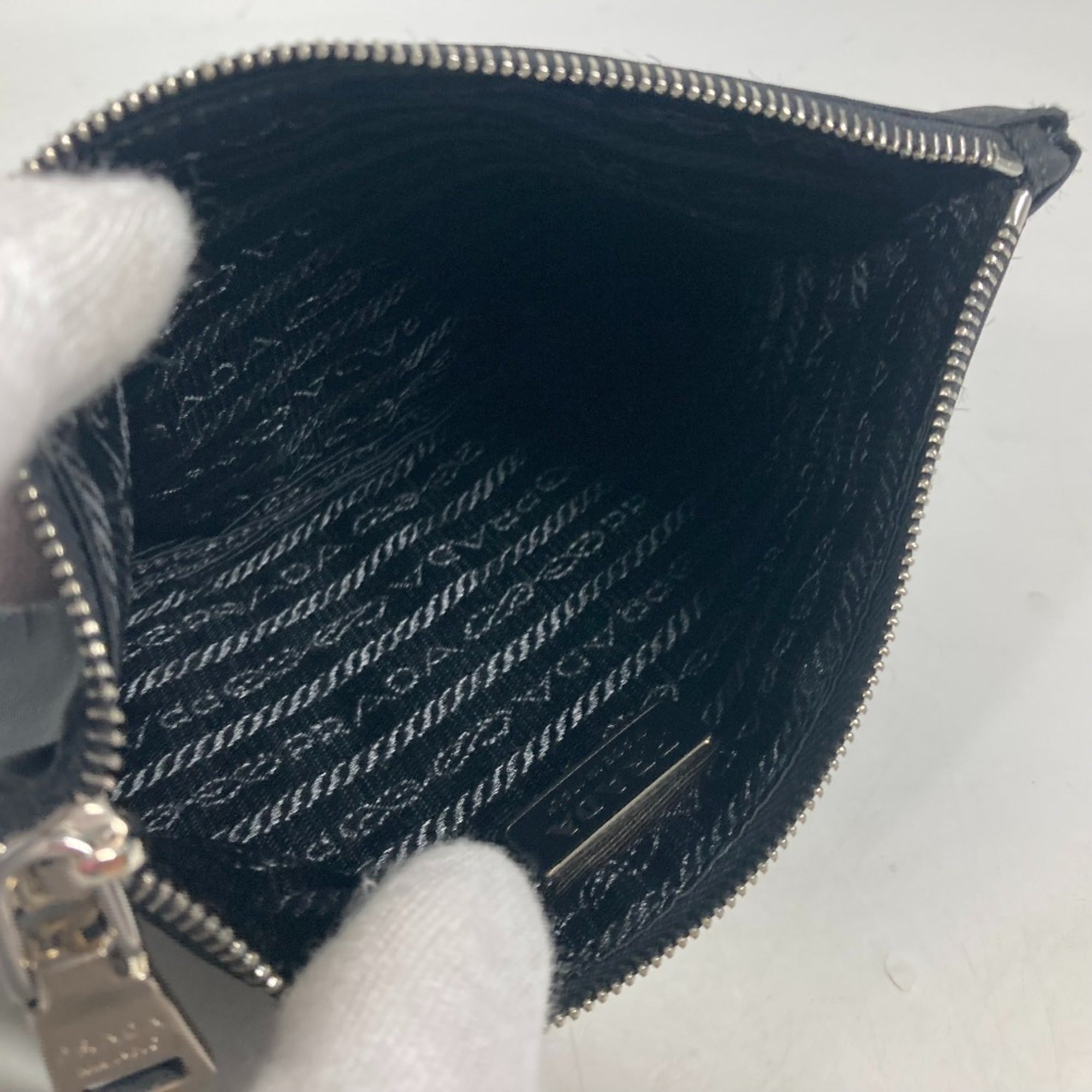 Prada Black Nylon Clutch Bag Pouch (Pre-Owned)