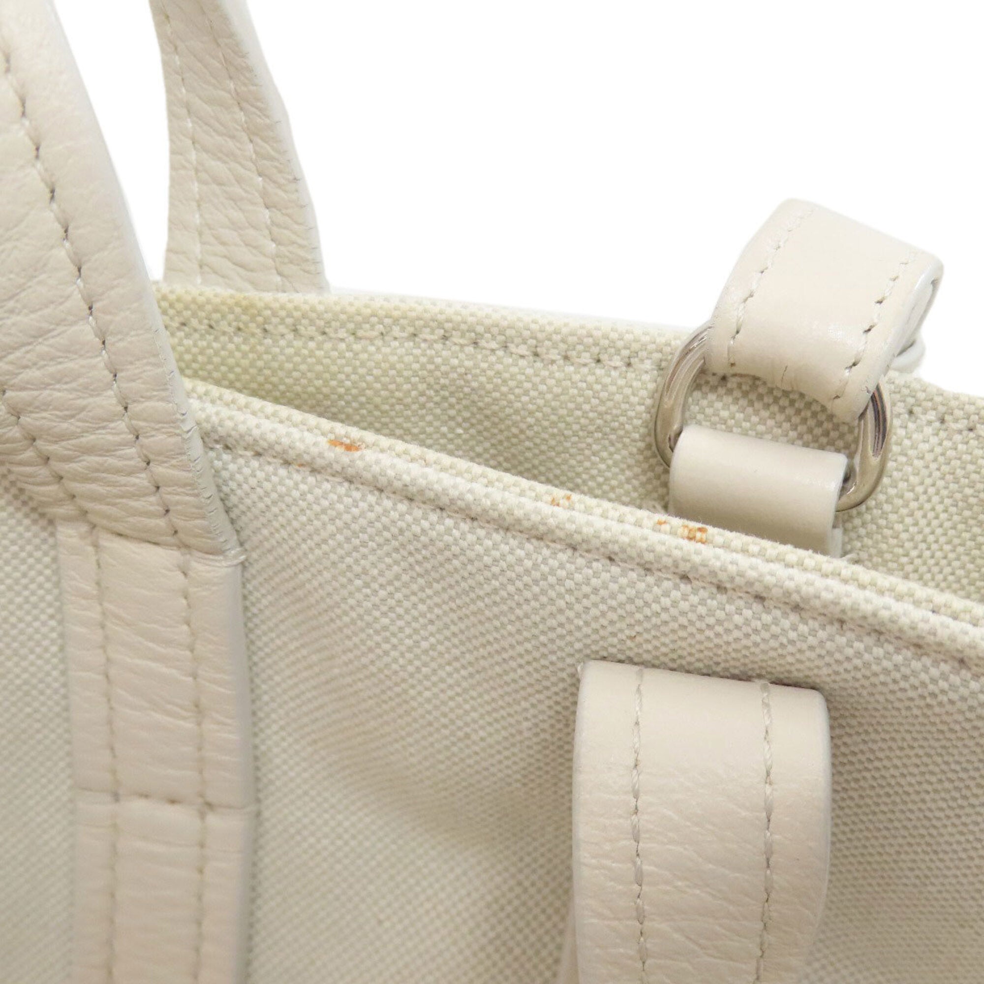 Balenciaga White Canvas Shoulder Bag (Pre-Owned)