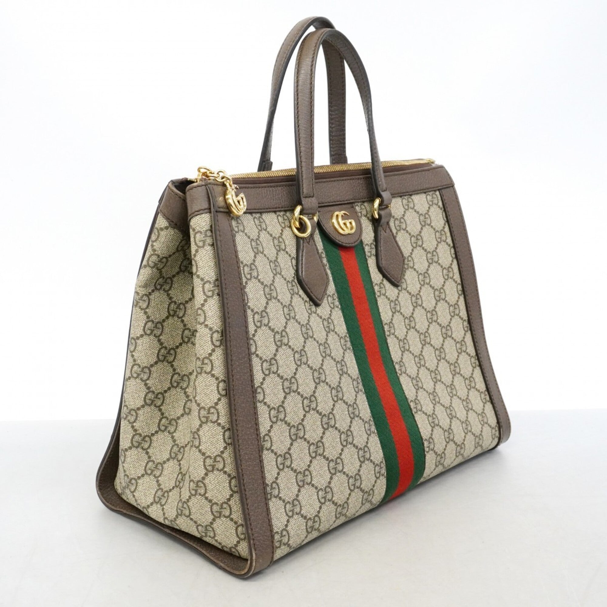 Gucci Brown Pvc Tote Bag (Pre-Owned)