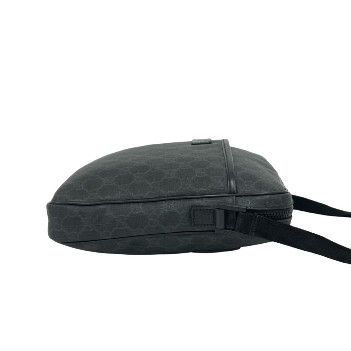 Gucci Black Pvc Leather Messenger Bag Shoulder Bag (Pre-Owned)