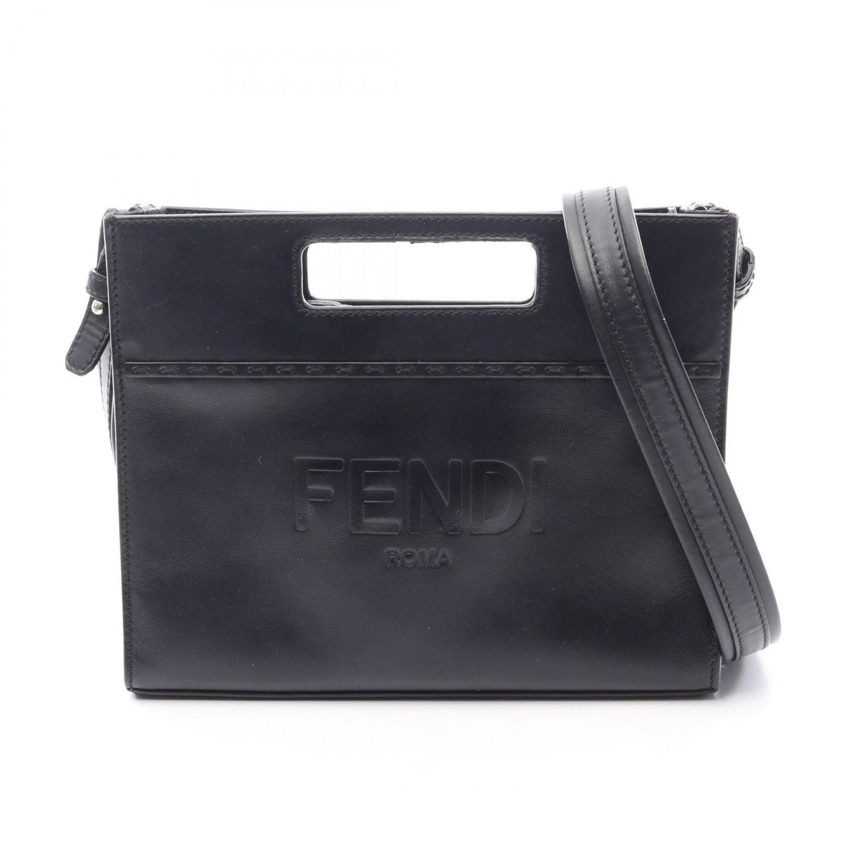 Fendi Black Leather Handbag (Pre-Owned)