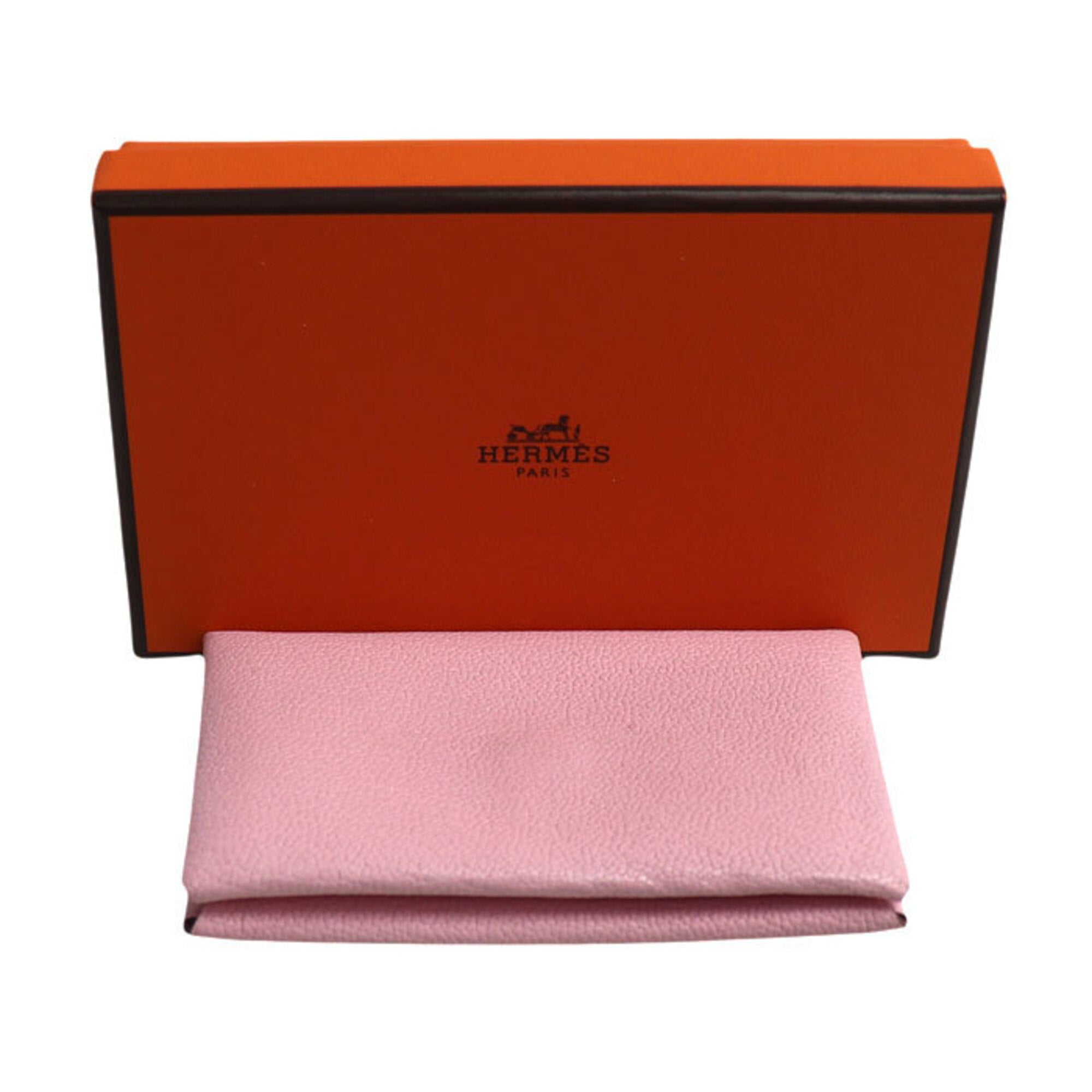 Hermes Pink Chevre Leather Coin Purse/Coin Case (Pre-Owned)