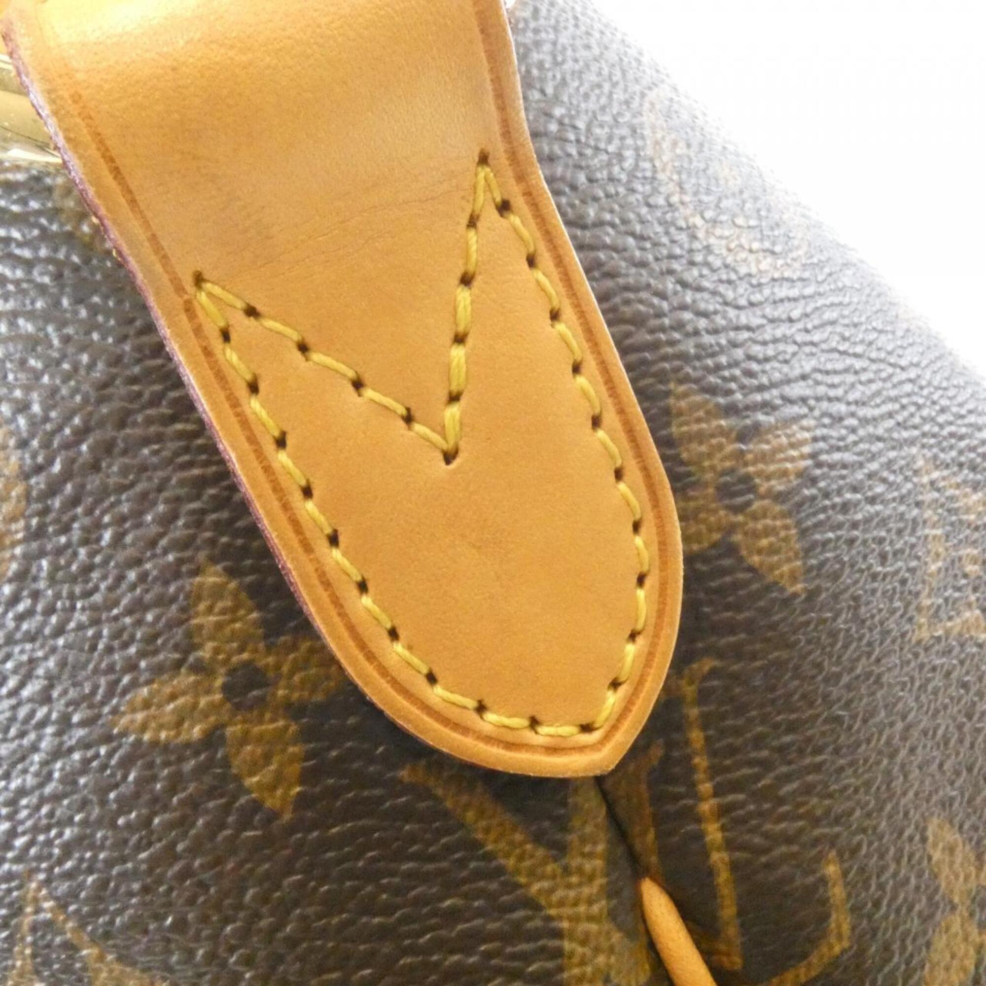 Louis Vuitton Marron Coated Canvas Shoulder Bag (Pre-Owned)
