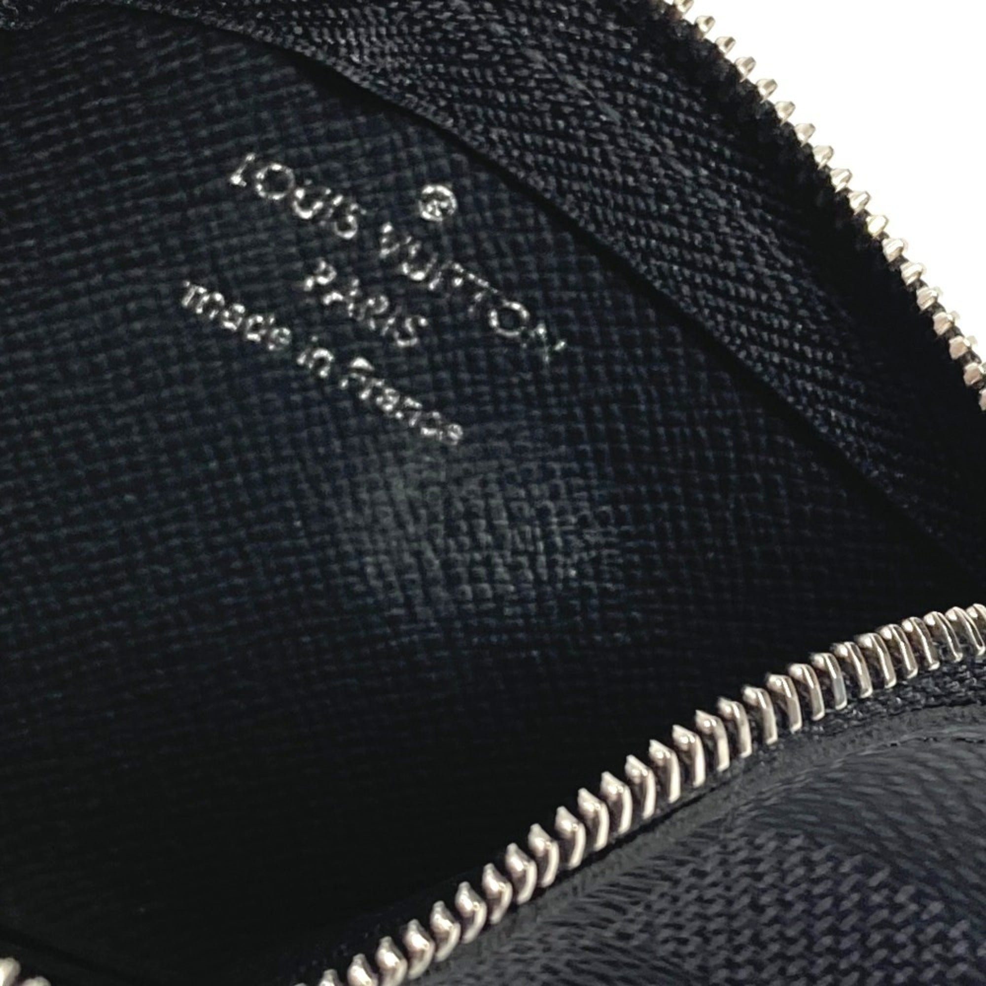 Louis Vuitton Black Damier Graphite Coin Purse/Coin Case (Pre-Owned)