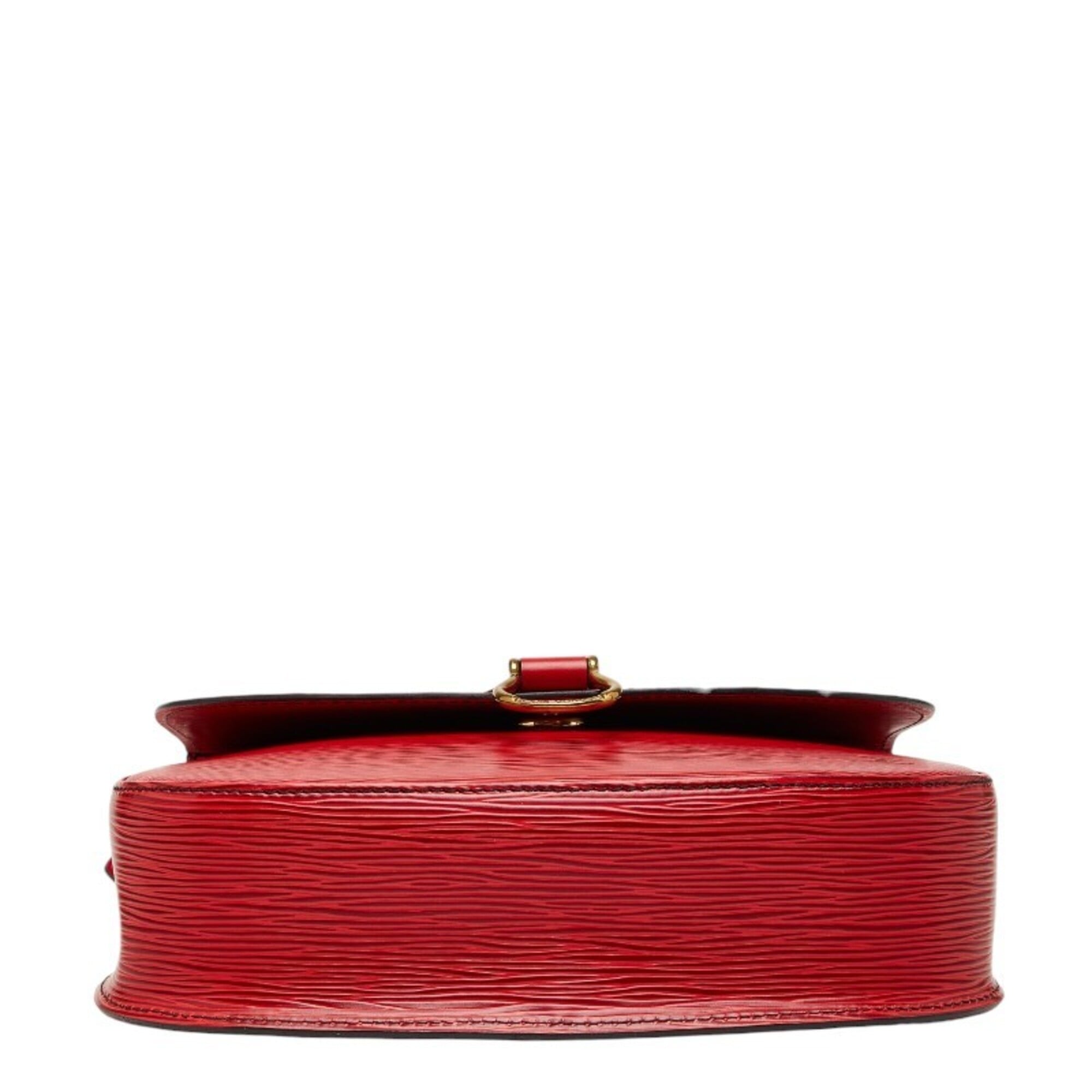 Louis Vuitton Castilian Red Leather Shoulder Bag (Pre-Owned)