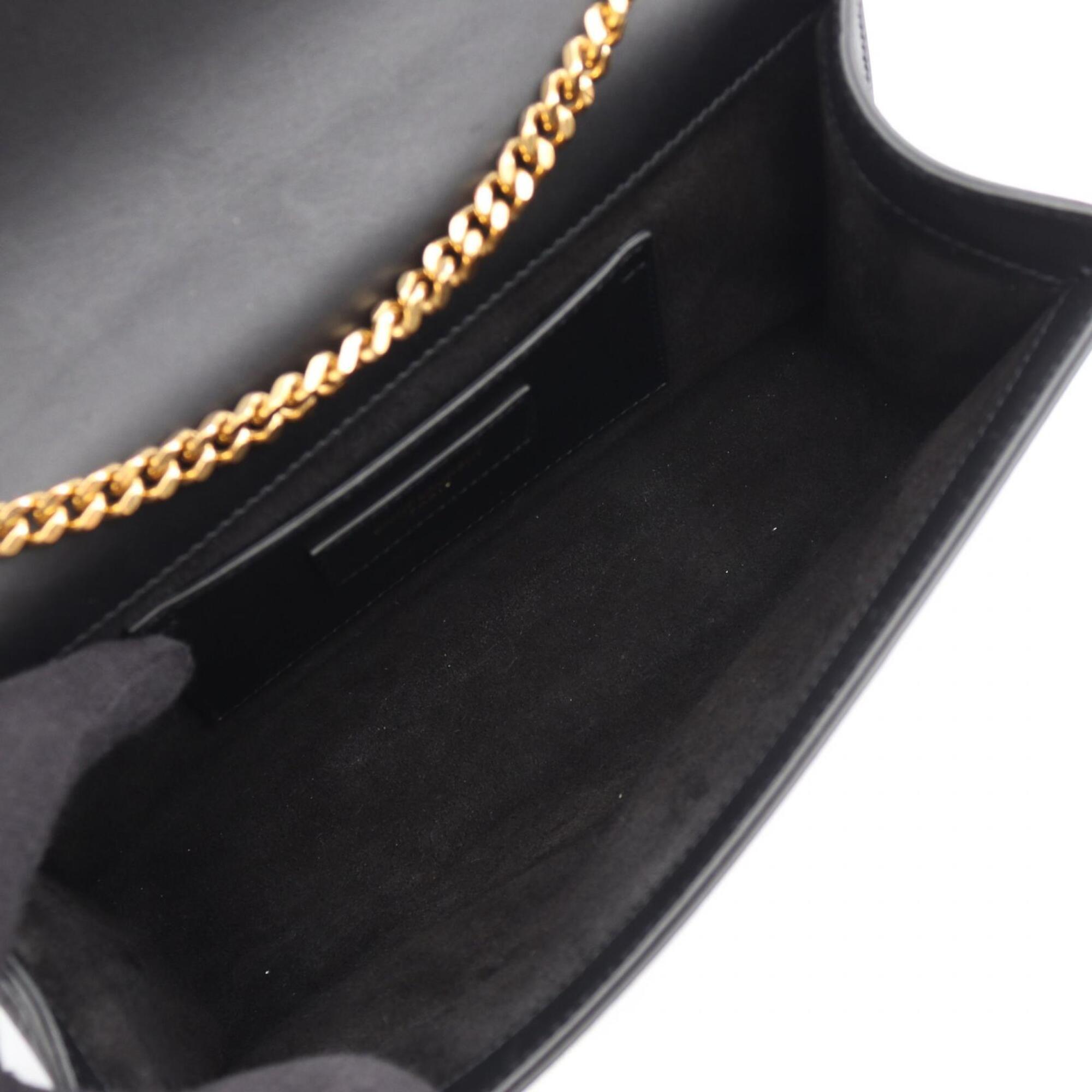 Saint Laurent Black Leather Handbag Shoulder Bag (Pre-Owned)