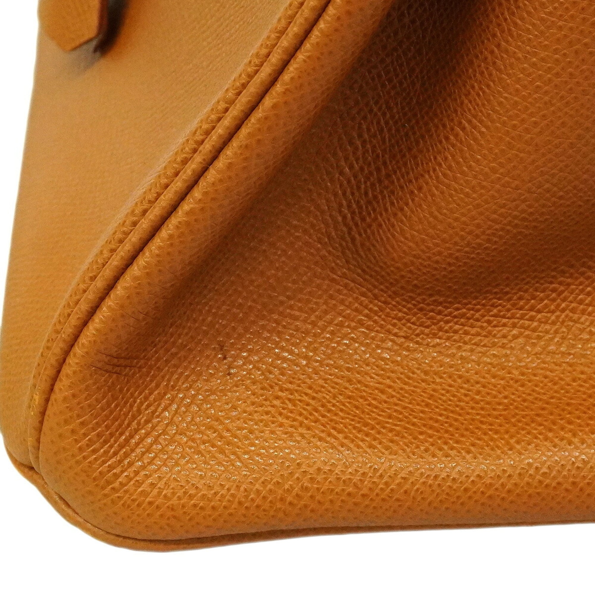 Hermes Gold Courchevel Leather Handbag (Pre-Owned)