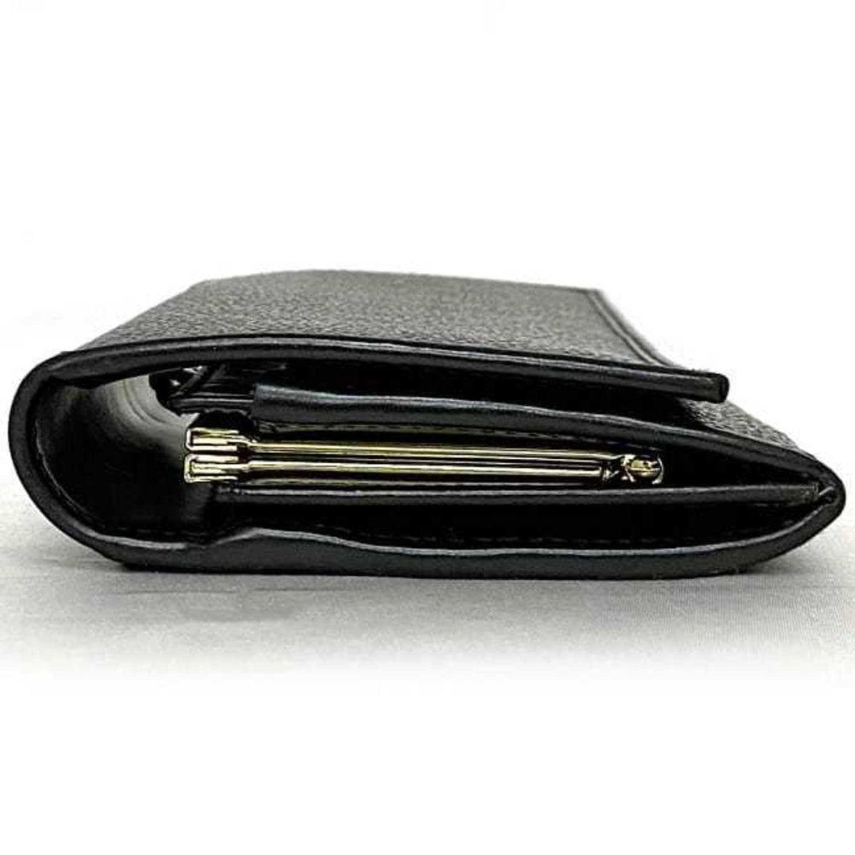 Celine Black Brown Pvc Leather Long Wallet (Bi-Fold) (Pre-Owned)
