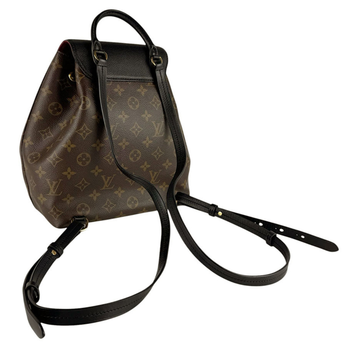 Louis Vuitton Black Brown Monogram Monogram Backpack (Pre-Owned)