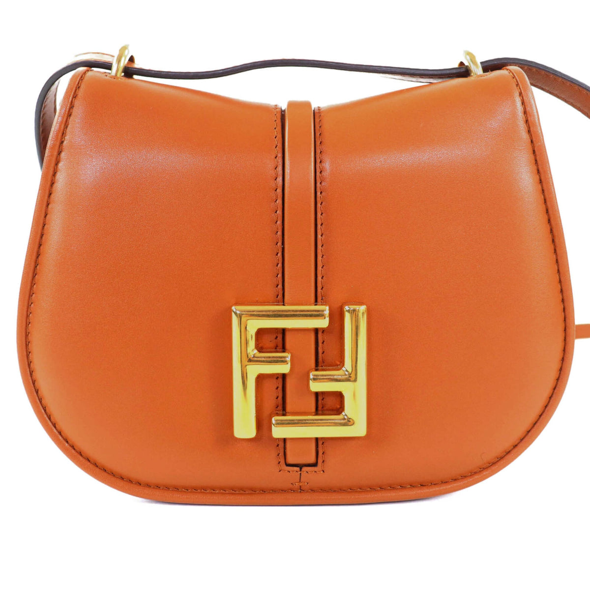 Fendi Brown Leather Shoulder Bag (Pre-Owned)