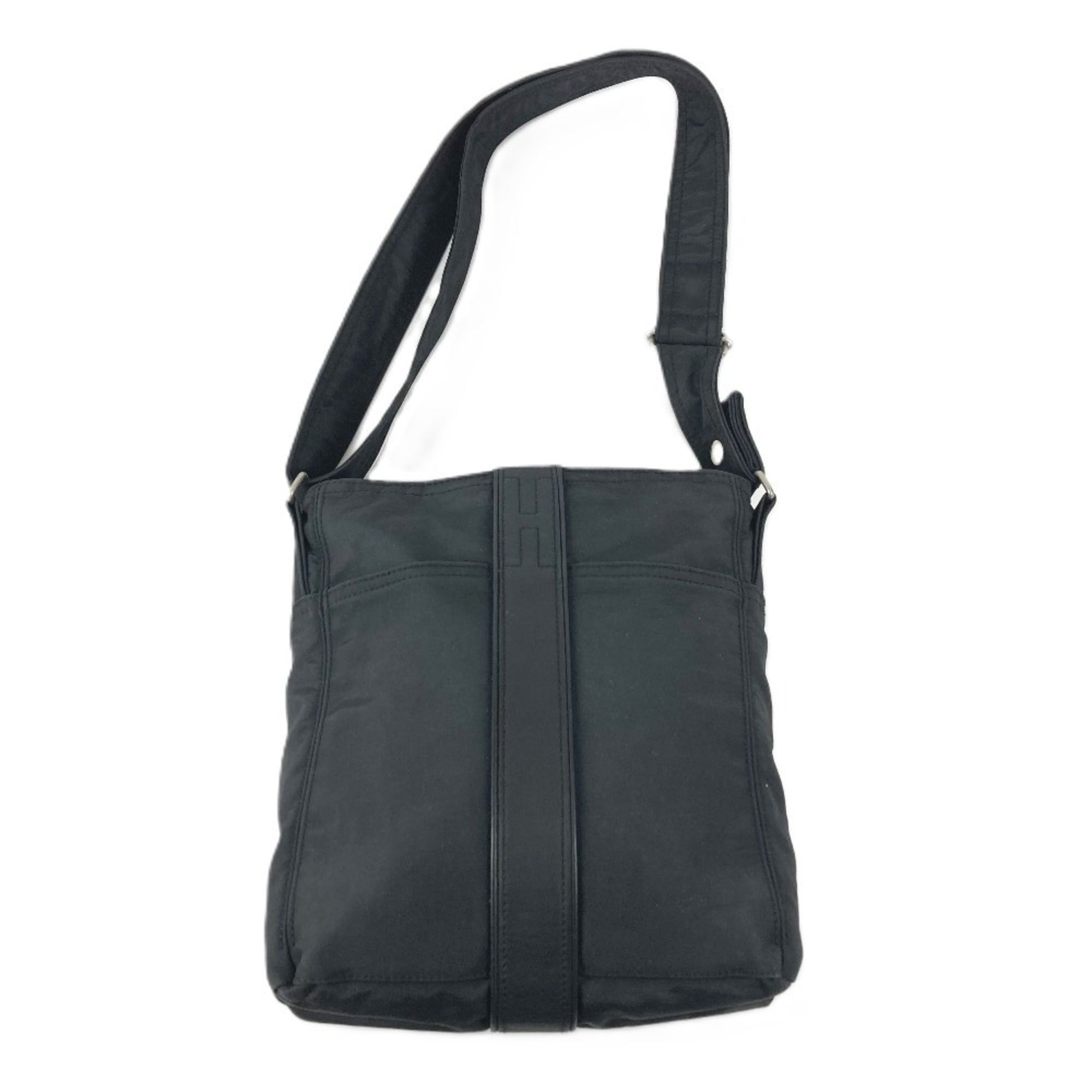 Hermes Black Nylon Pochette Shoulder Bag (Pre-Owned)