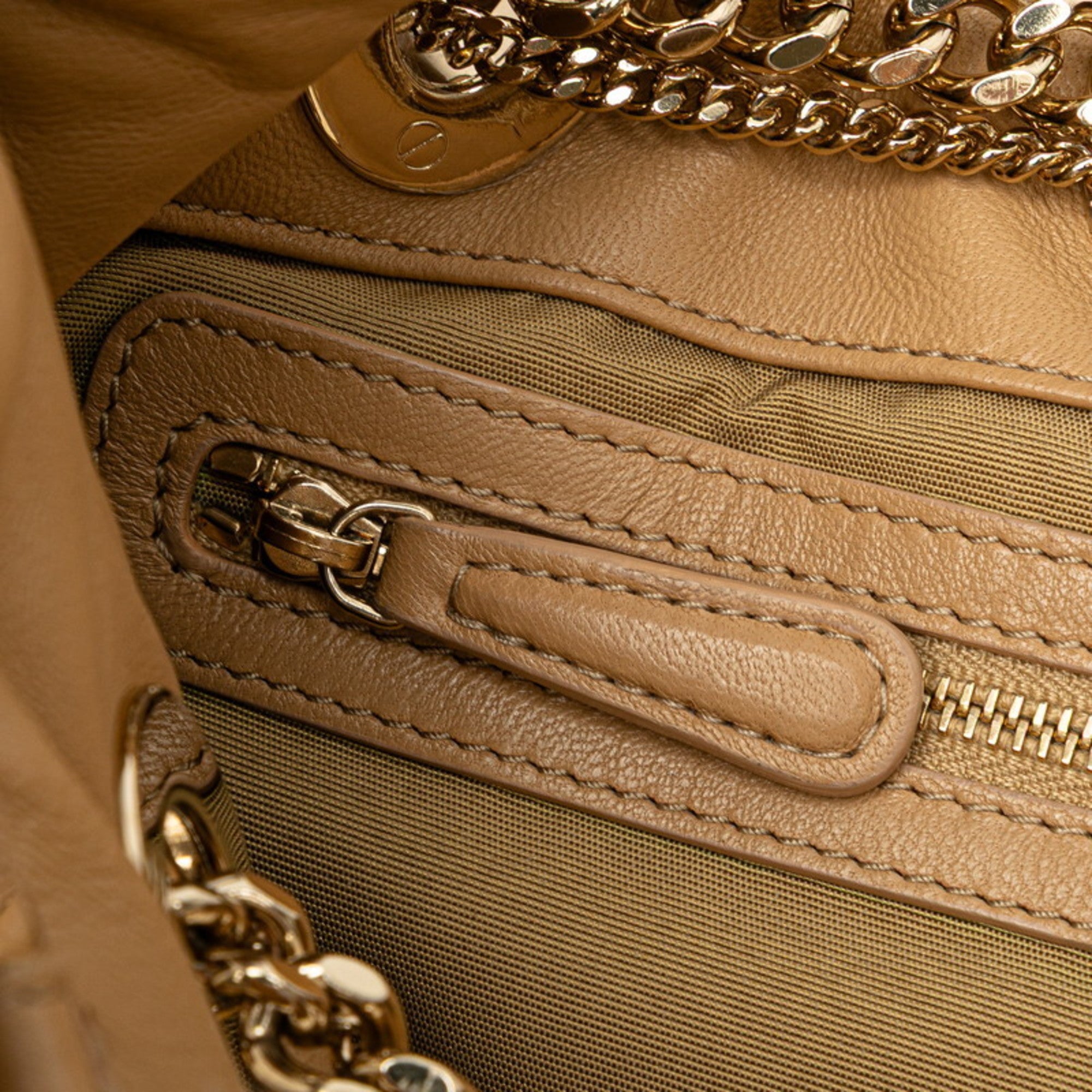 Christian Dior Lady Dior Beige Brown Leather Handbag Tote Bag (Pre-Owned)