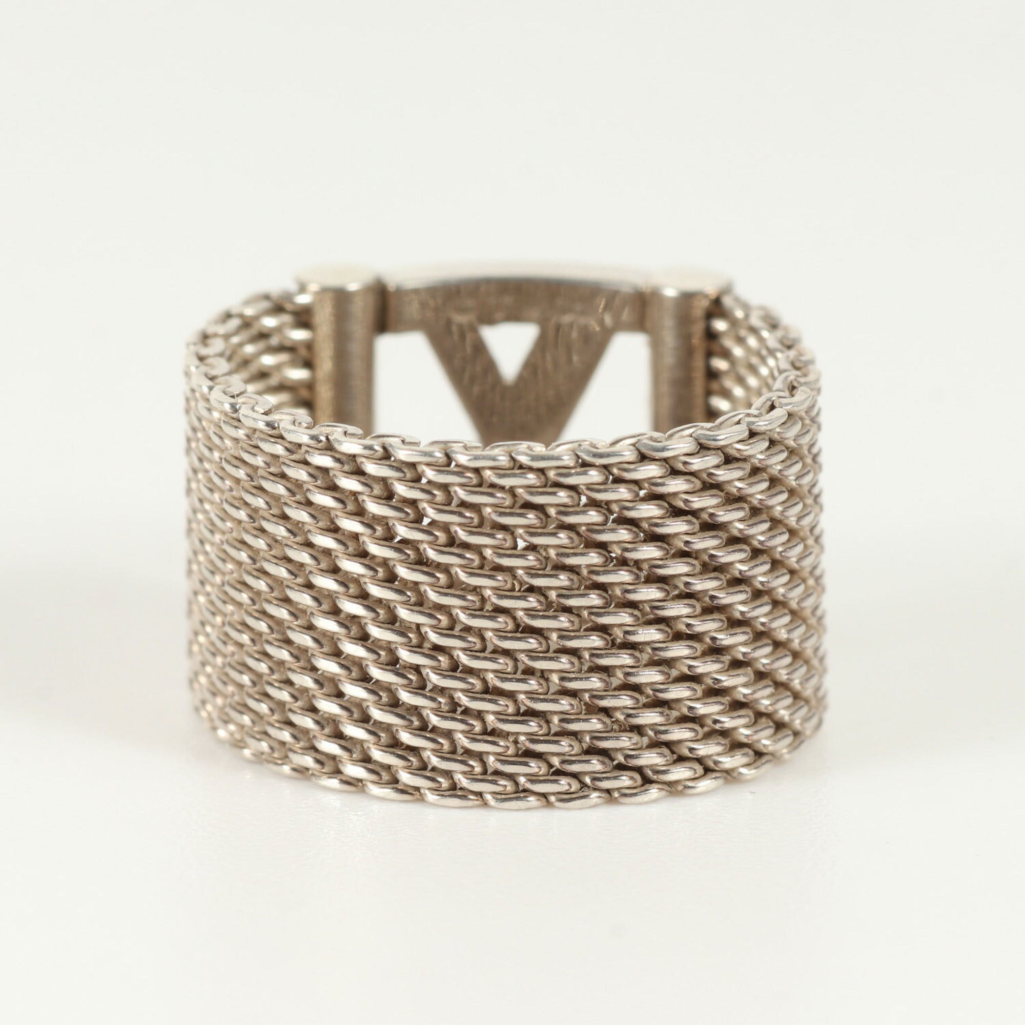 Tiffany Silver Silver 925 Band Ring (Pre-Owned)