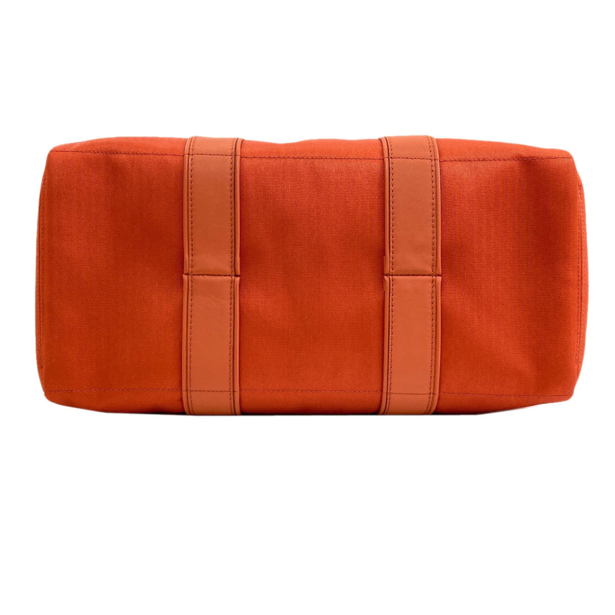 Hermes Orange Cotton Polyester Tote Bag (Pre-Owned)