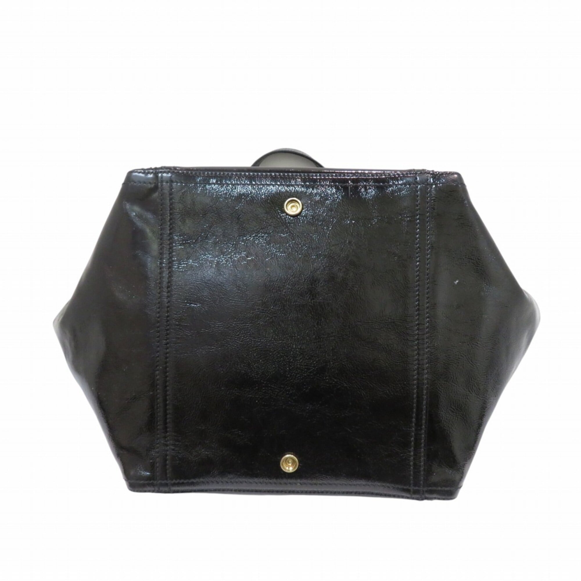 Yves Saint Laurent Black Patent Leather Tote Bag (Pre-Owned)
